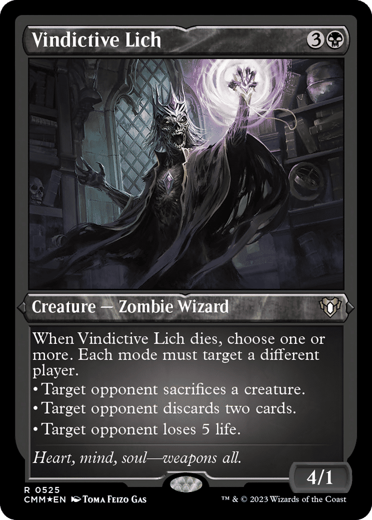 Vindictive Lich — Commander Masters — Magic: The Gathering