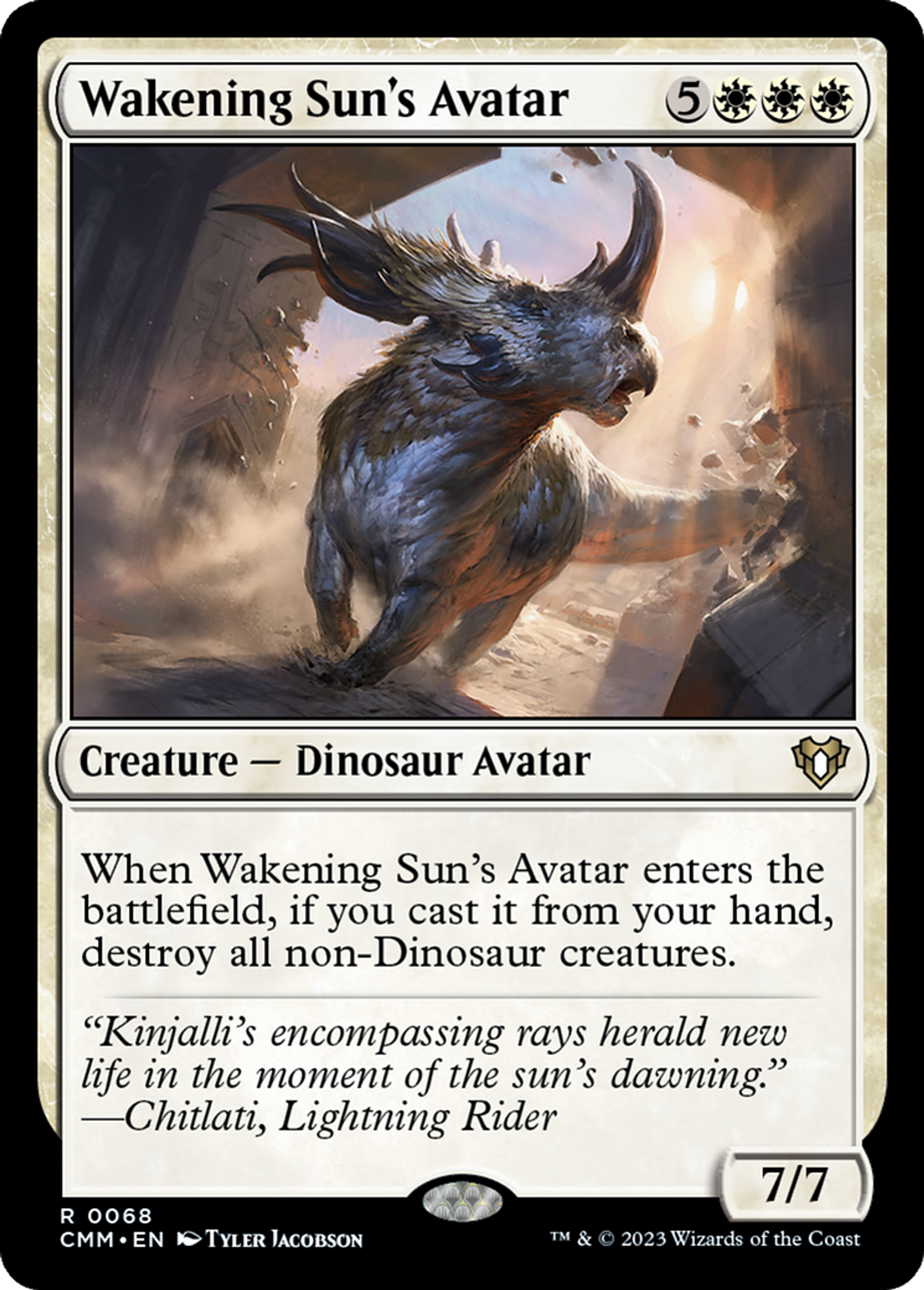 Wakening Sun's Avatar — Commander Masters — Magic: The Gathering