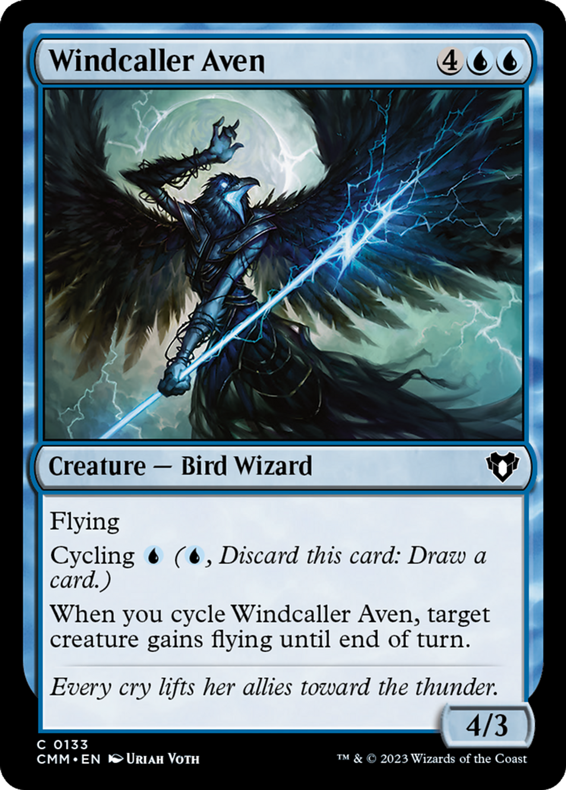 Windcaller Aven — Commander Masters — Magic: The Gathering