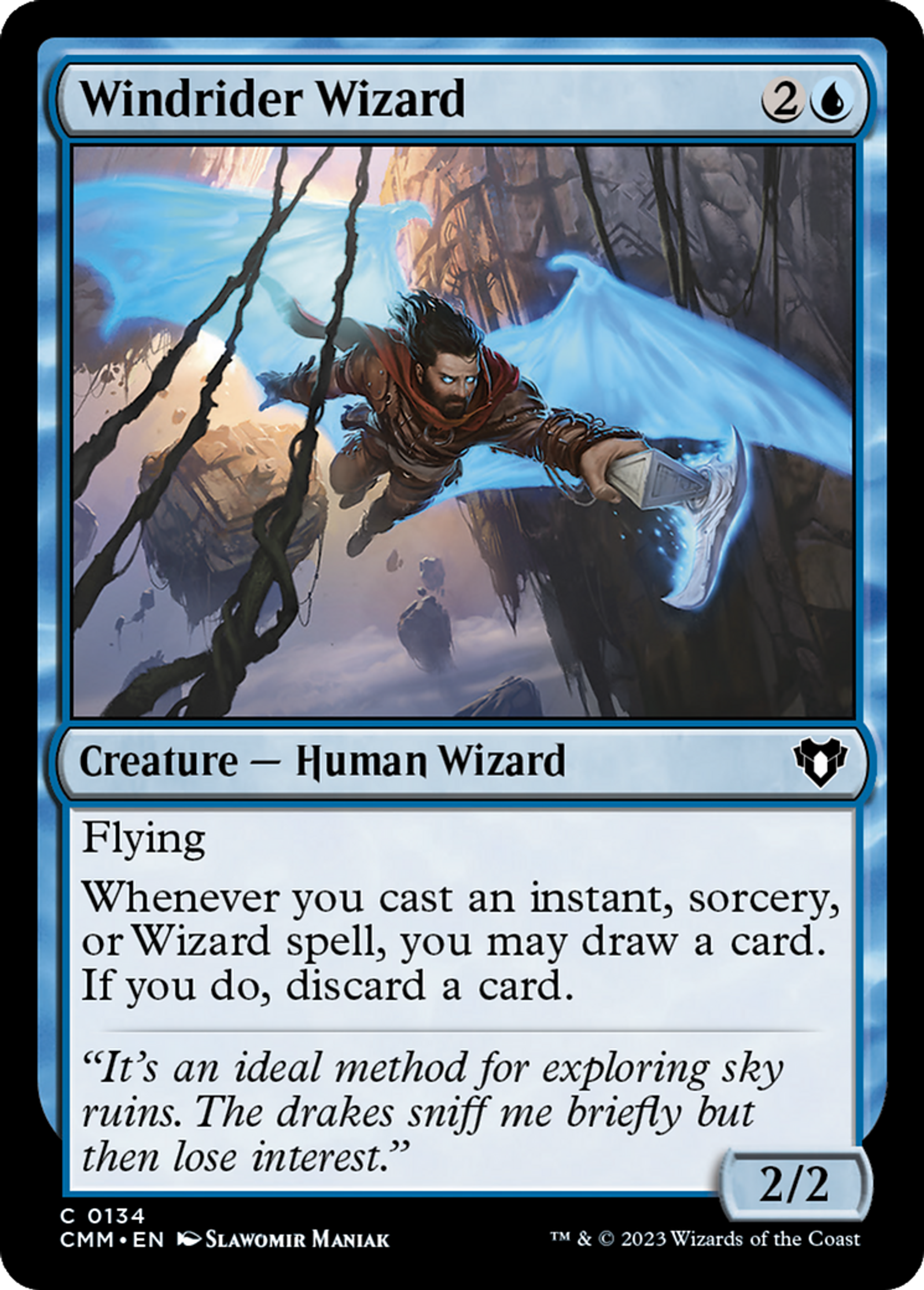 Windrider Wizard — Commander Masters — Magic: The Gathering