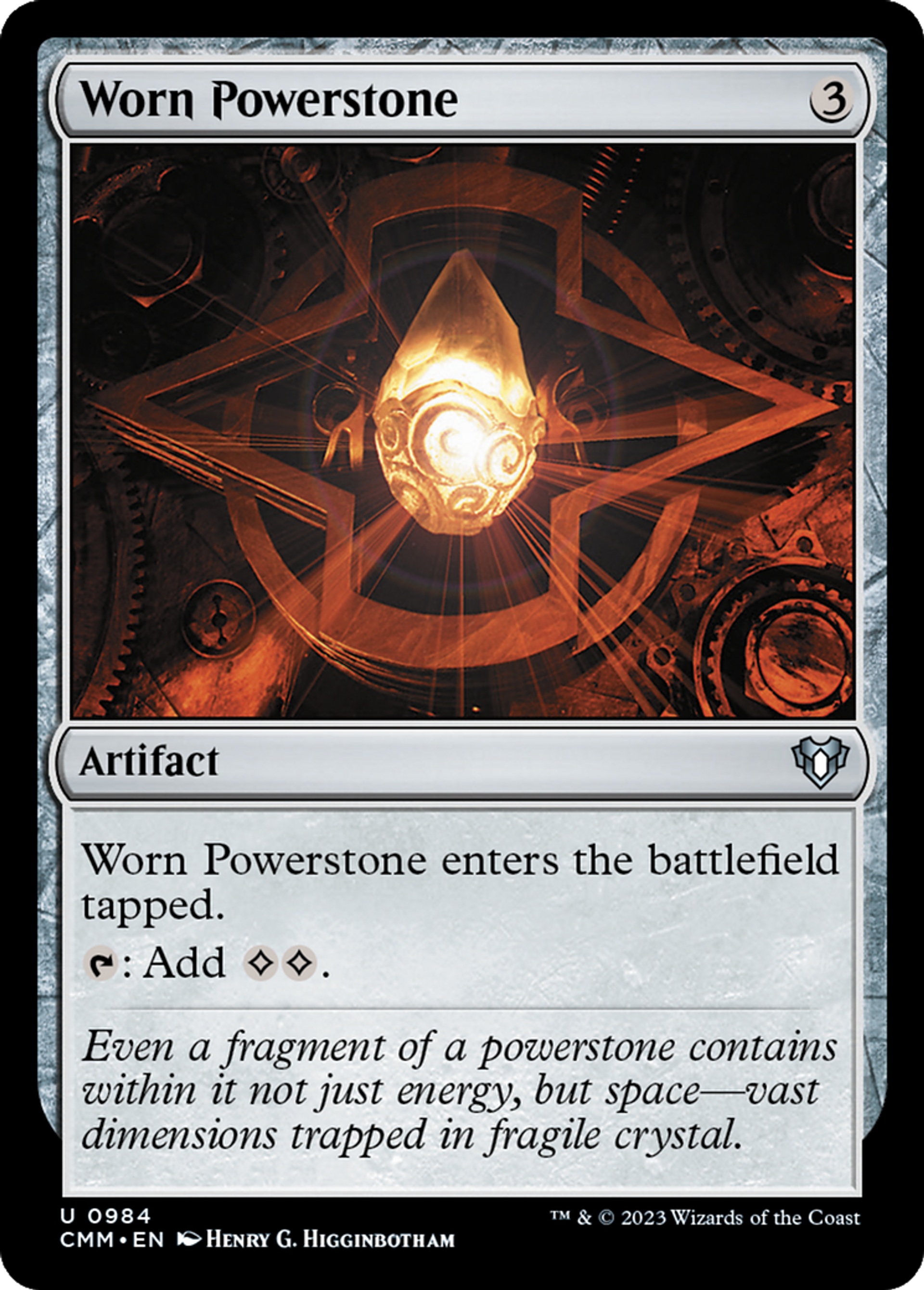 Worn Powerstone — Commander Masters — Magic: The Gathering