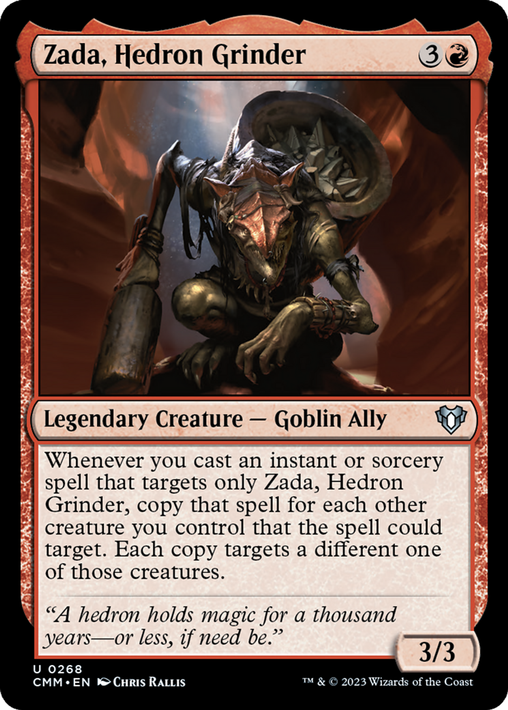 Zada, broyeuse d'hèdron — Commander Masters — Magic: The Gathering