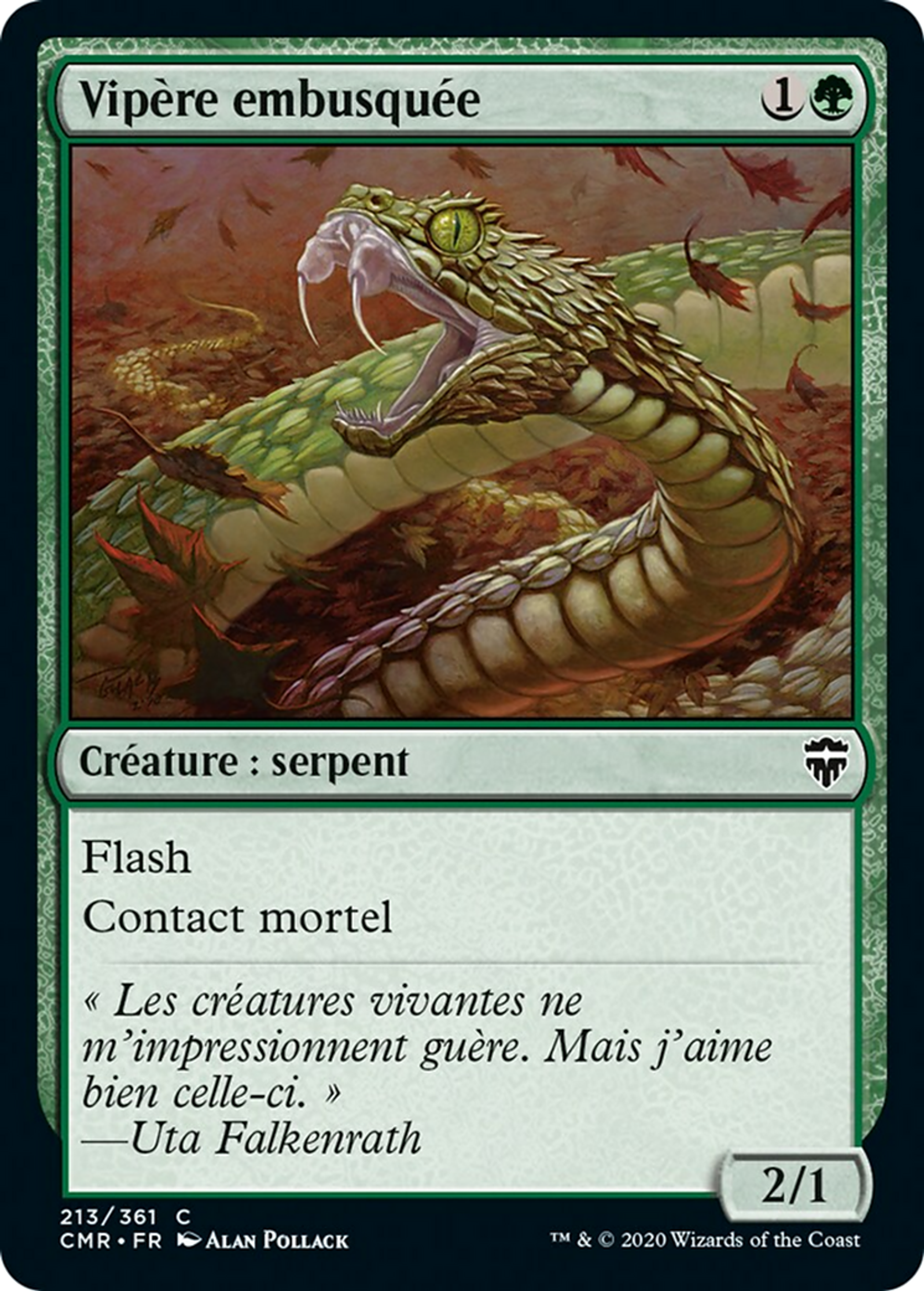 Vipère embusquée — Commander Legends — Magic: The Gathering