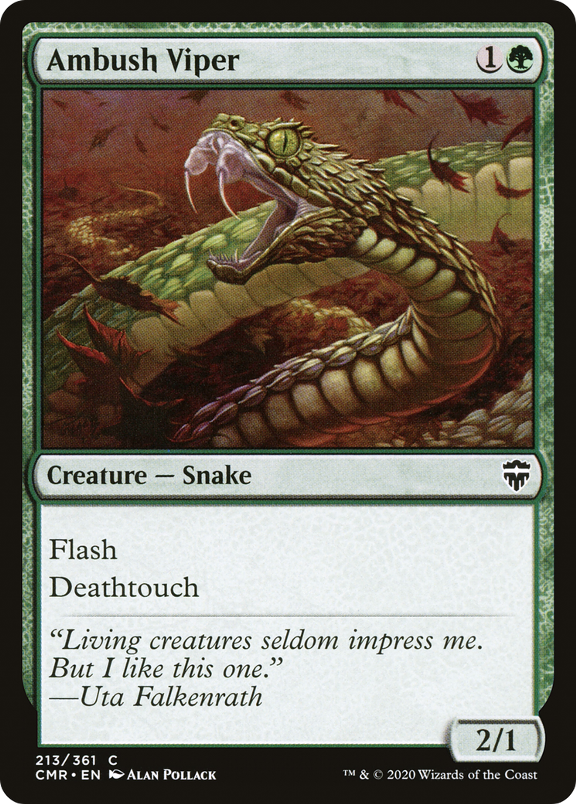Ambush Viper — Commander Legends — Magic: The Gathering