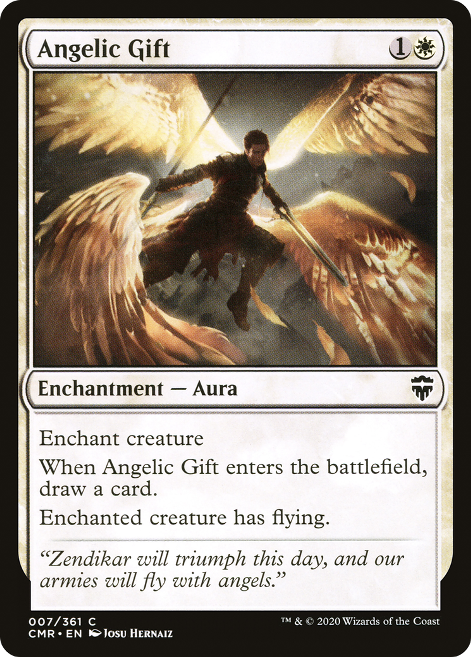 Angelic Gift — Commander Legends — Magic: The Gathering