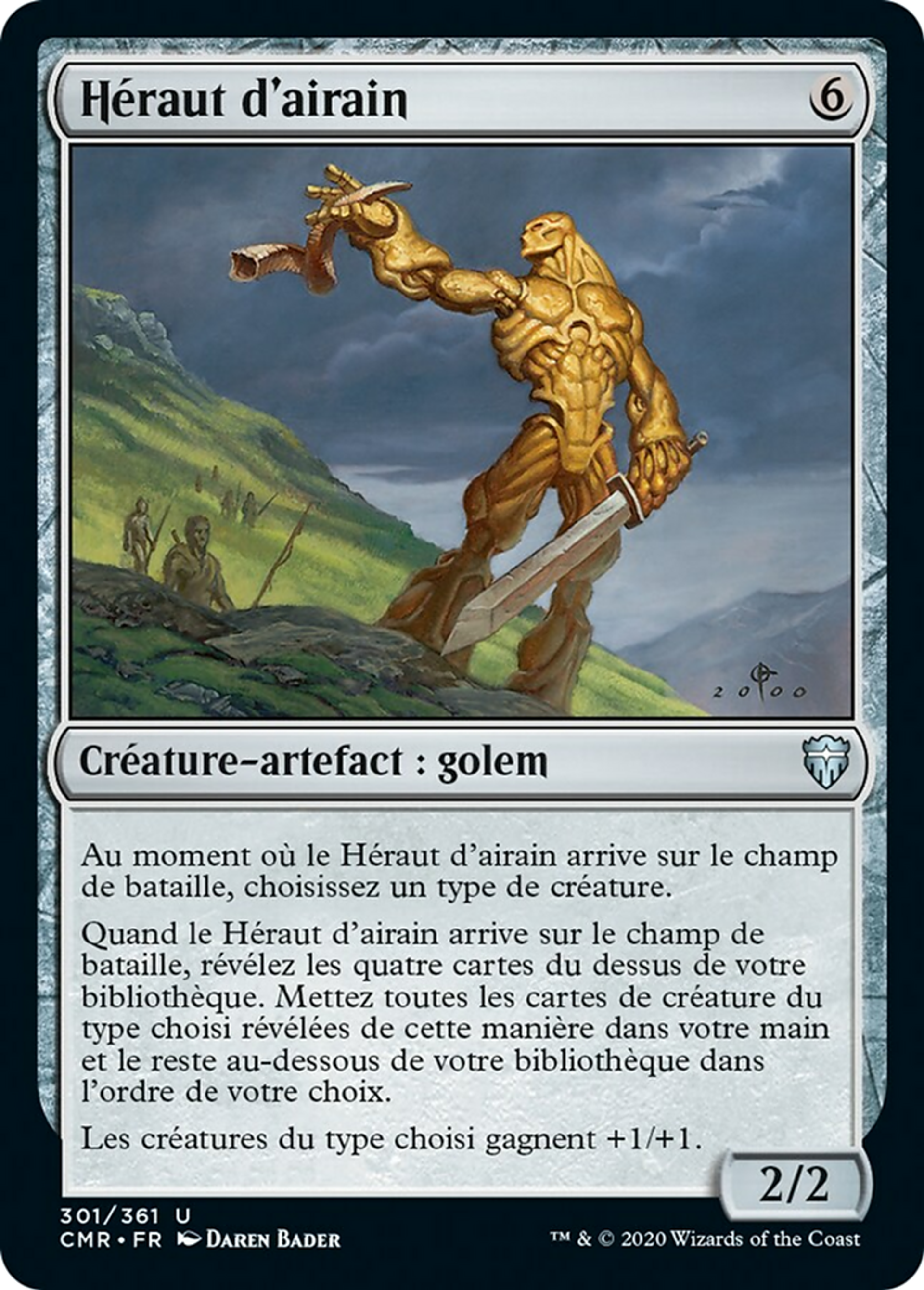 Héraut d'airain — Commander Legends — Magic: The Gathering