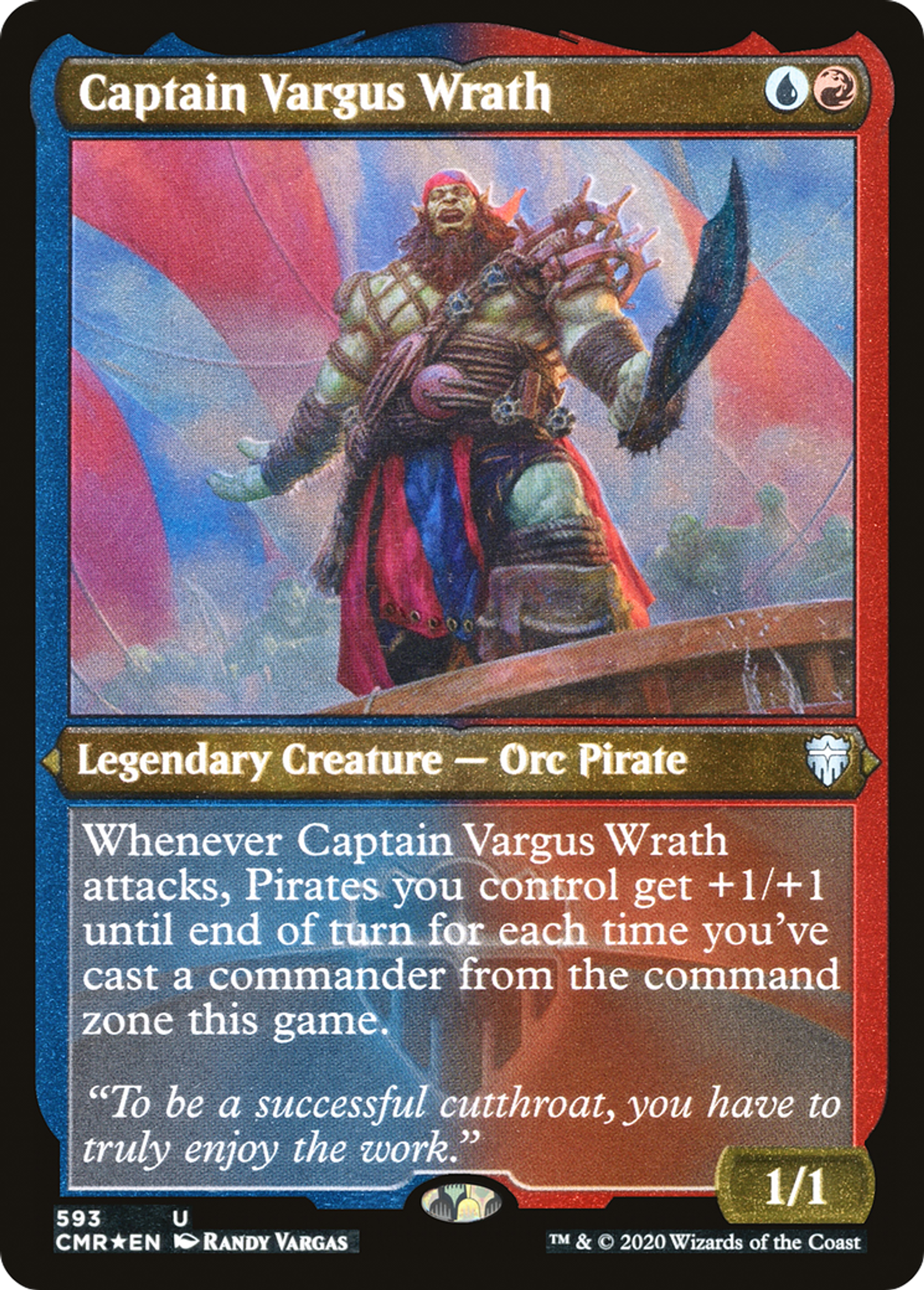 Capitaine Vargus Rage — Commander Legends — Magic: The Gathering