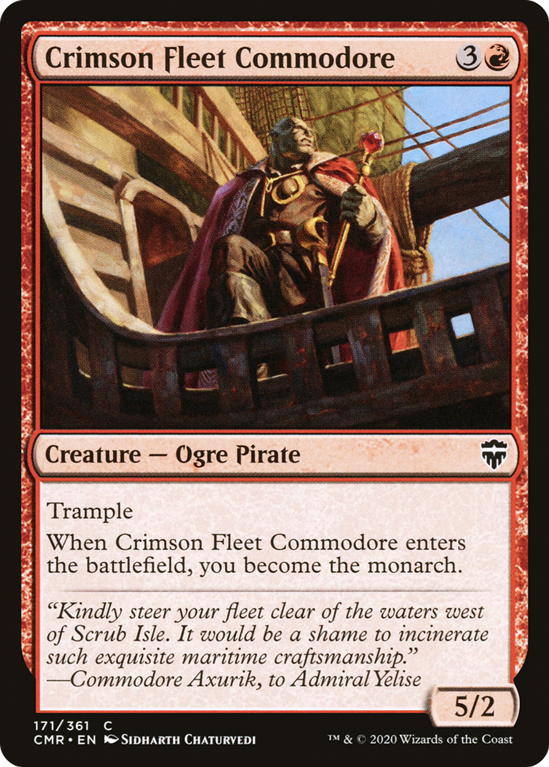 Crimson Fleet Commodore — Commander Legends — Magic: The Gathering