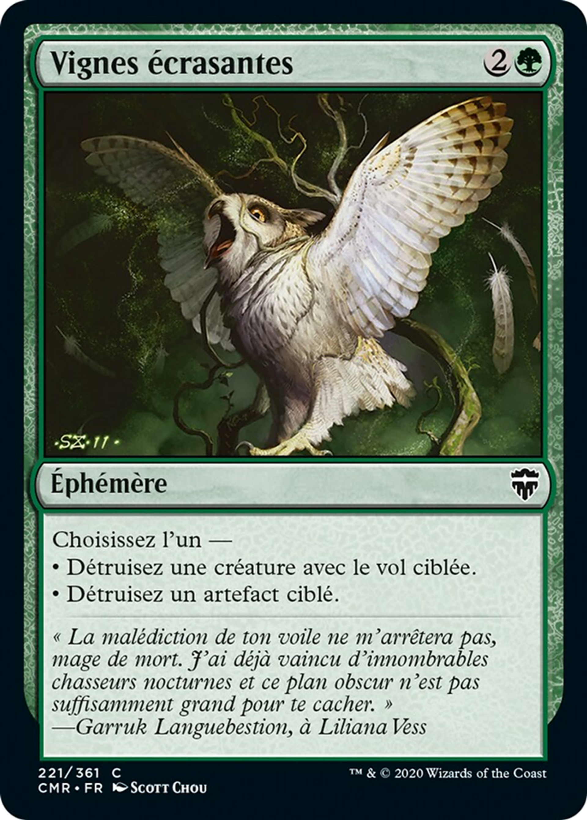 Vignes écrasantes — Commander Legends — Magic: The Gathering