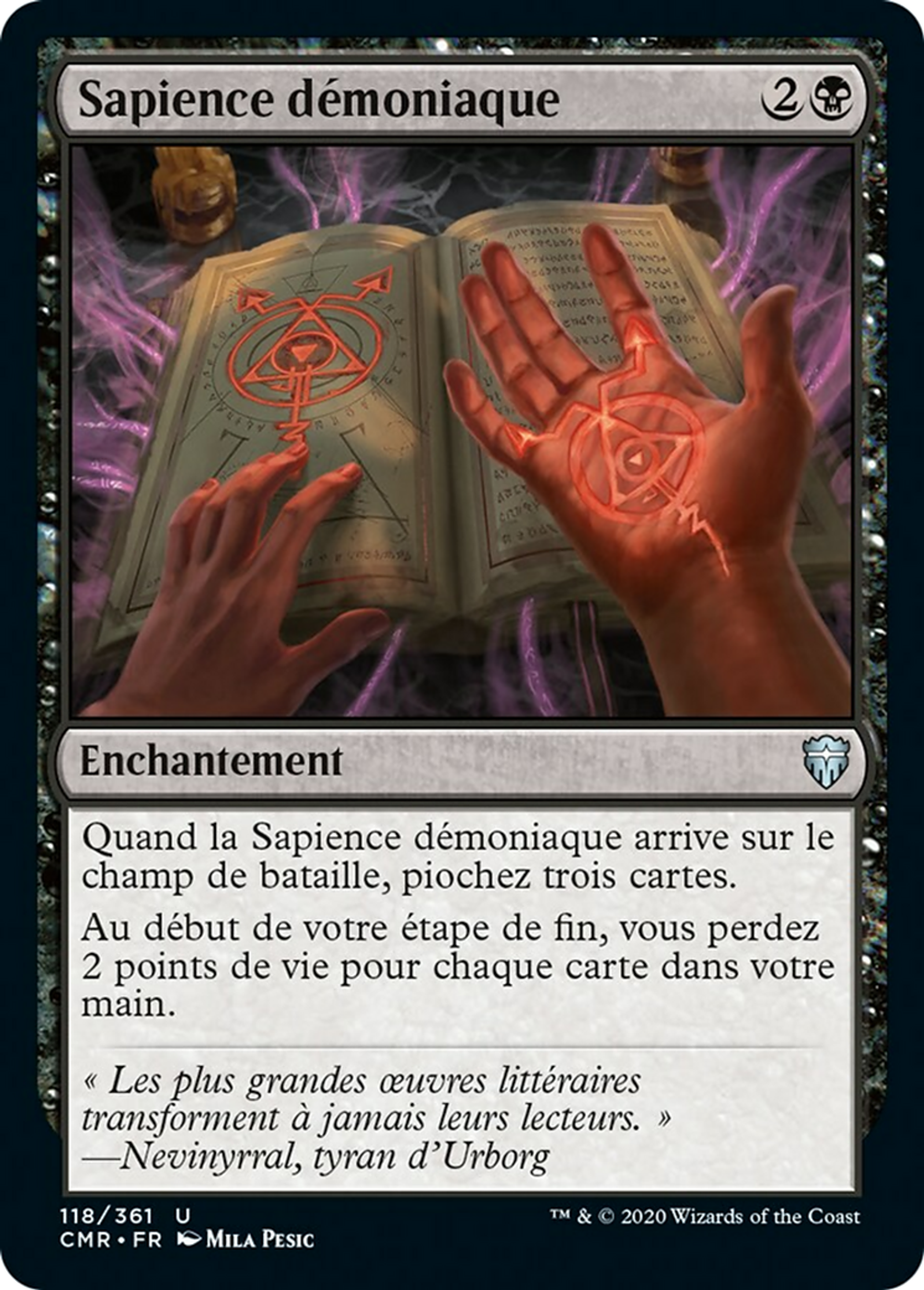 Sapience démoniaque — Commander Legends — Magic: The Gathering