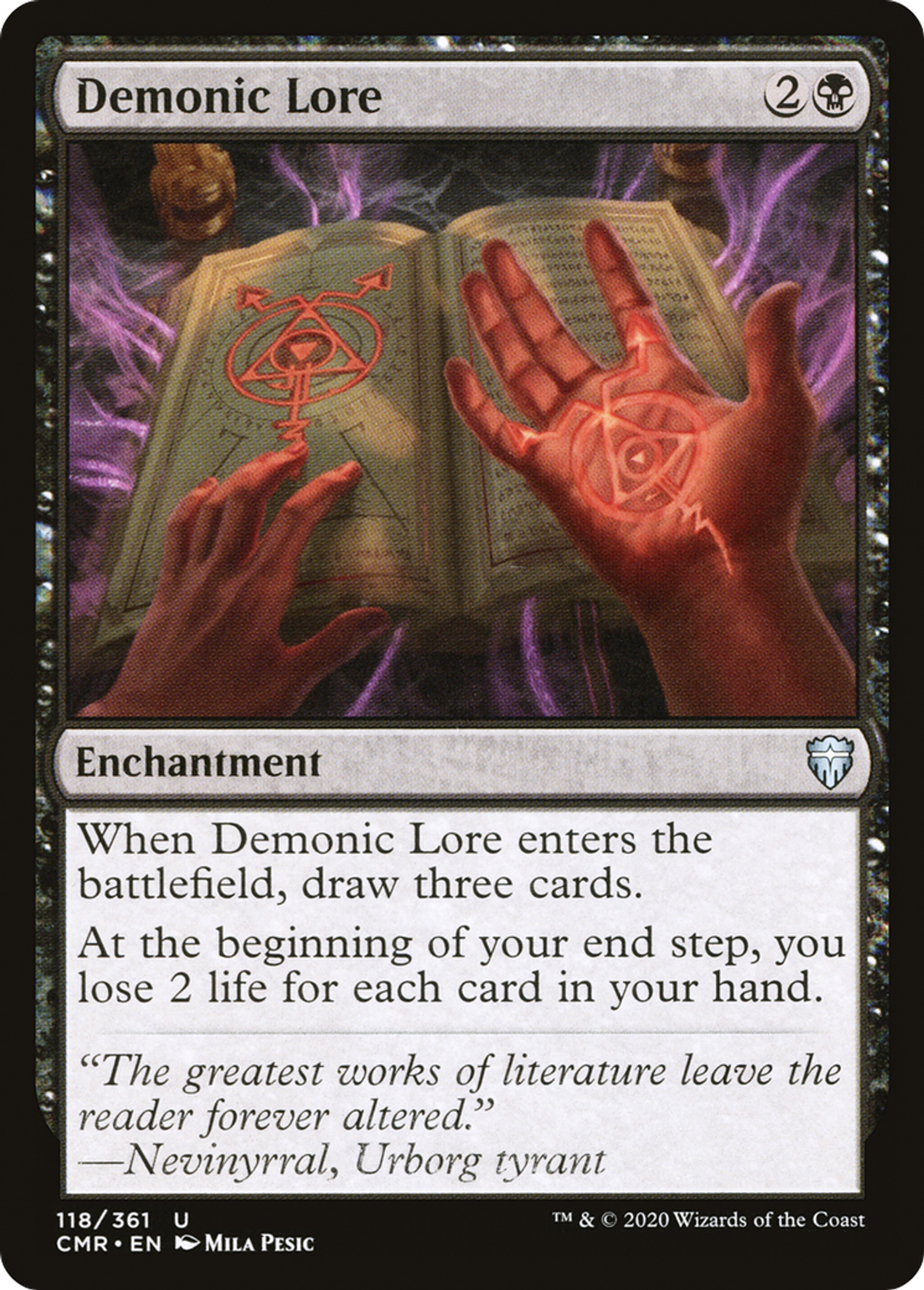 Demonic Lore — Commander Legends — Magic: The Gathering