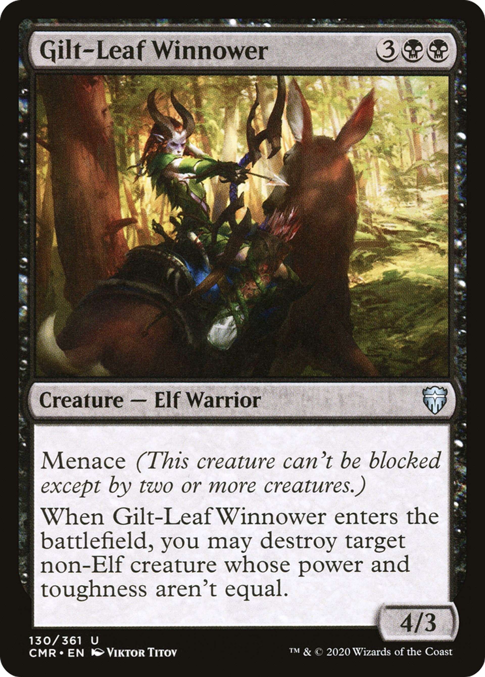 Gilt-Leaf Winnower — Commander Legends — Magic: The Gathering