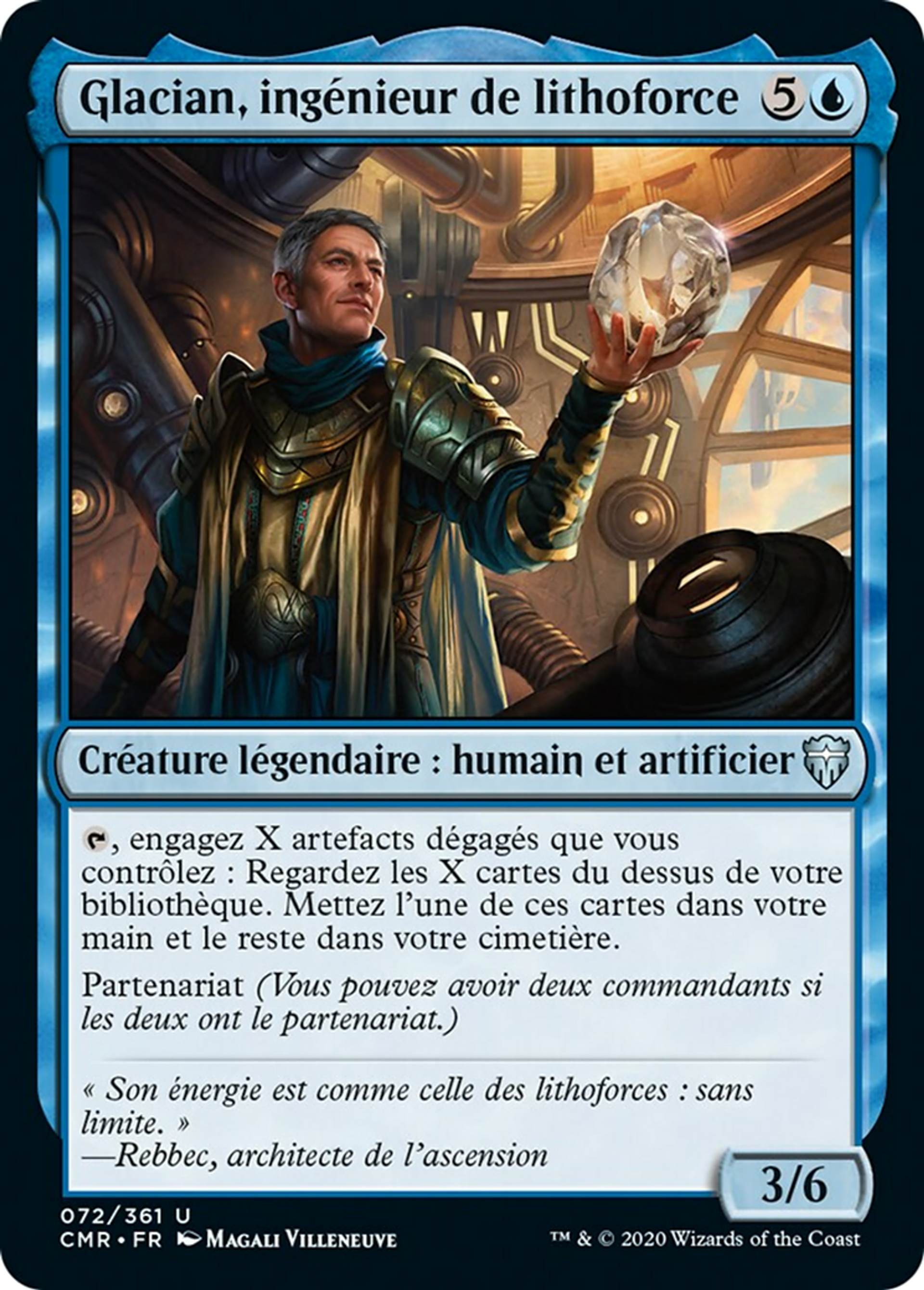 Glacian, ingénieur de lithoforce — Commander Legends — Magic: The Gathering