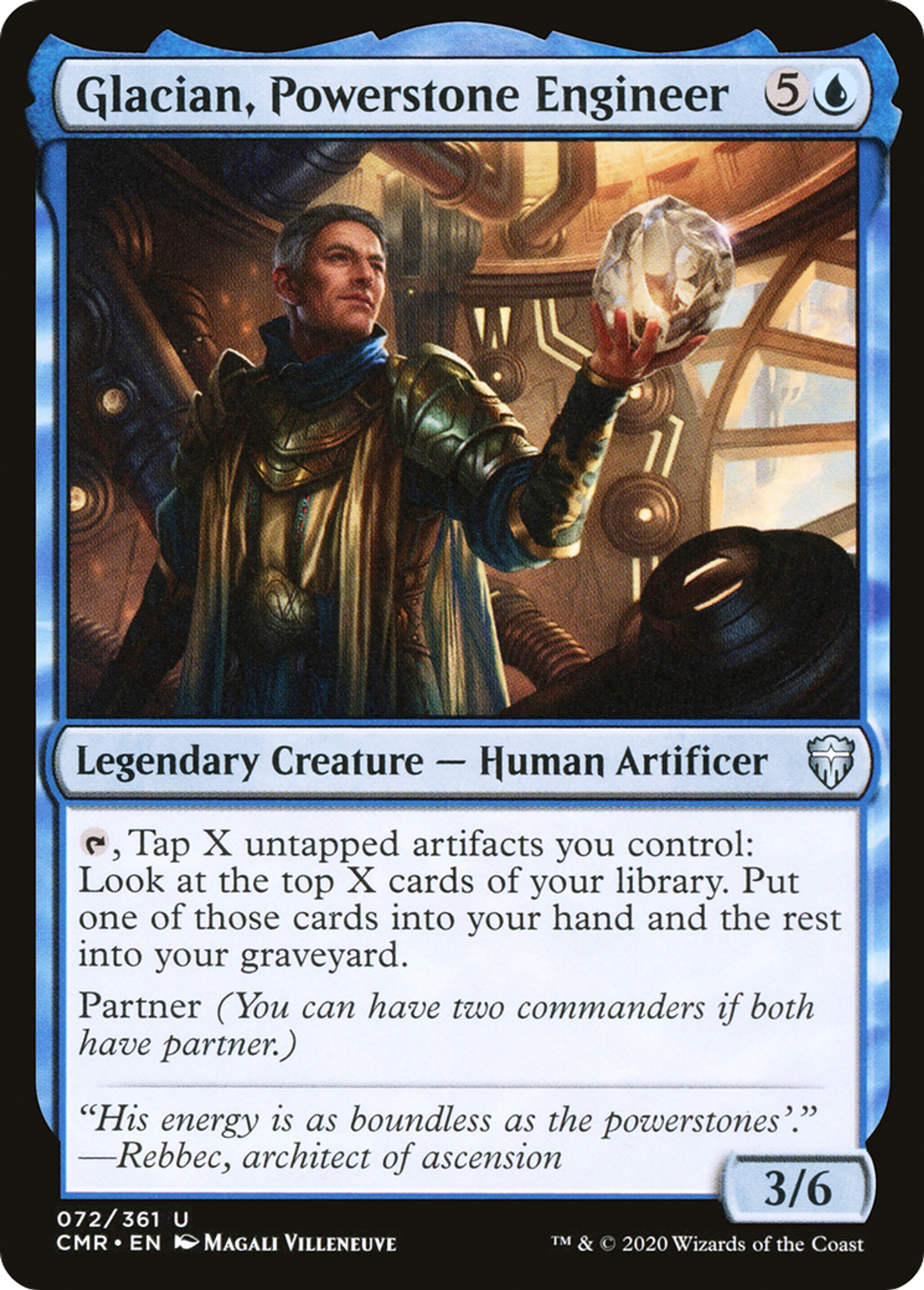 Glacian, ingénieur de lithoforce — Commander Legends — Magic: The Gathering