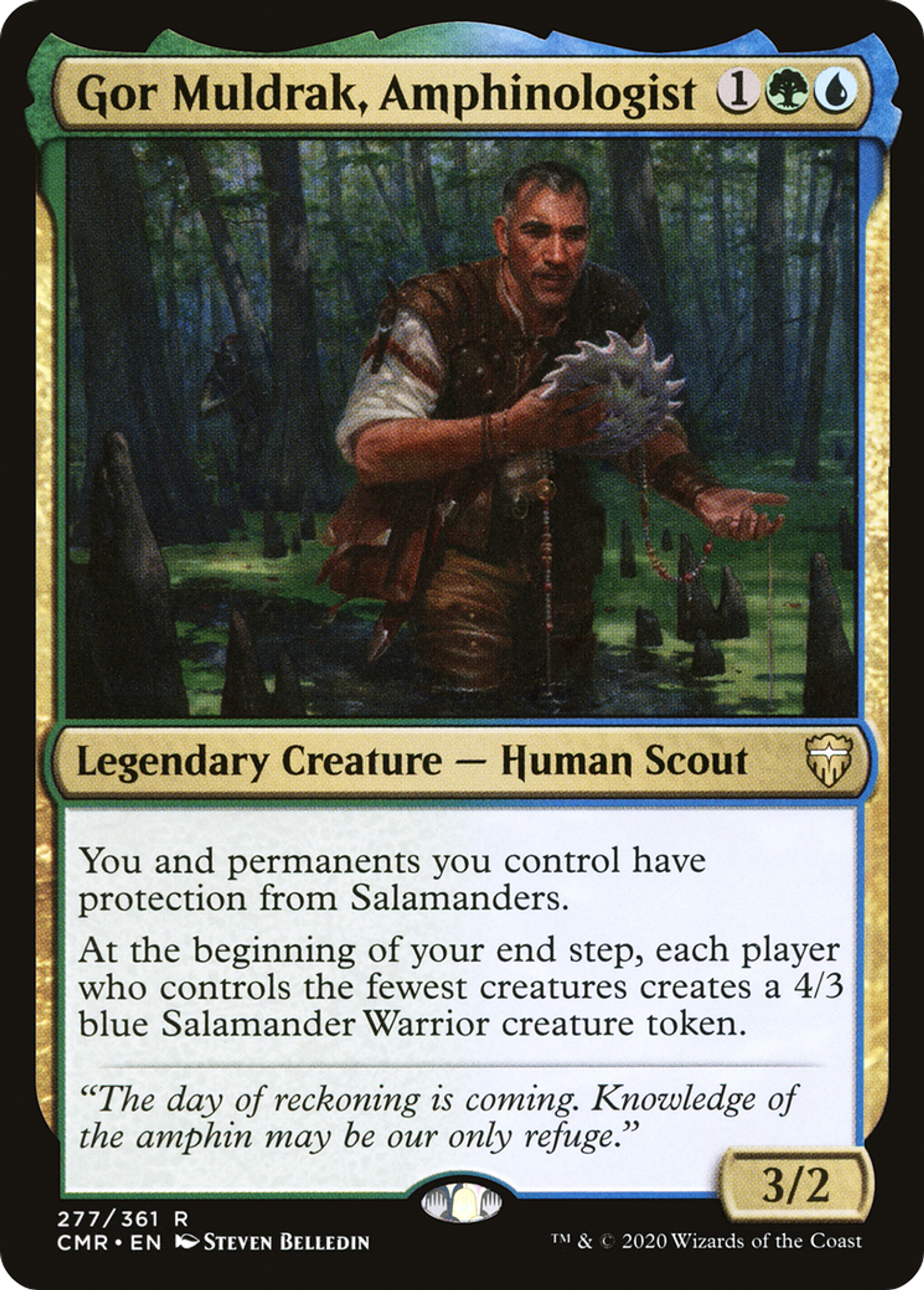 Gor Muldrak, Amphinologist — Commander Legends — Magic: The Gathering