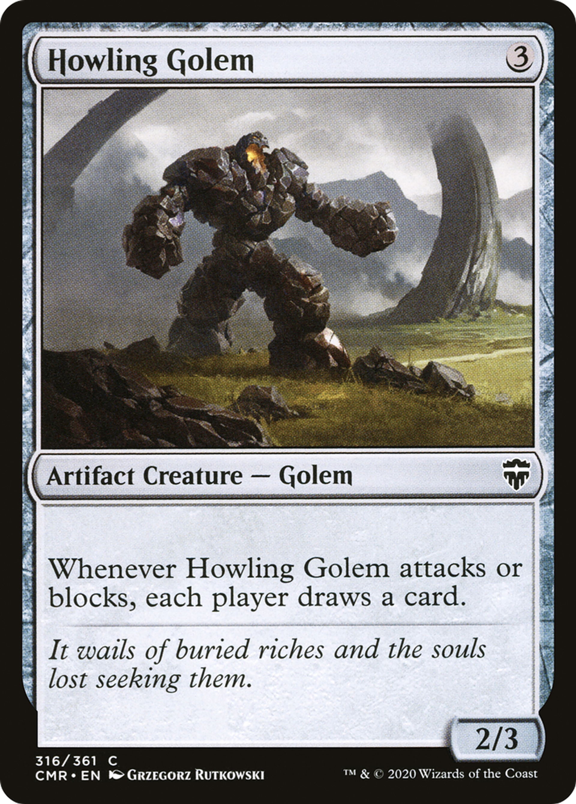 Golem rugissant — Commander Legends — Magic: The Gathering