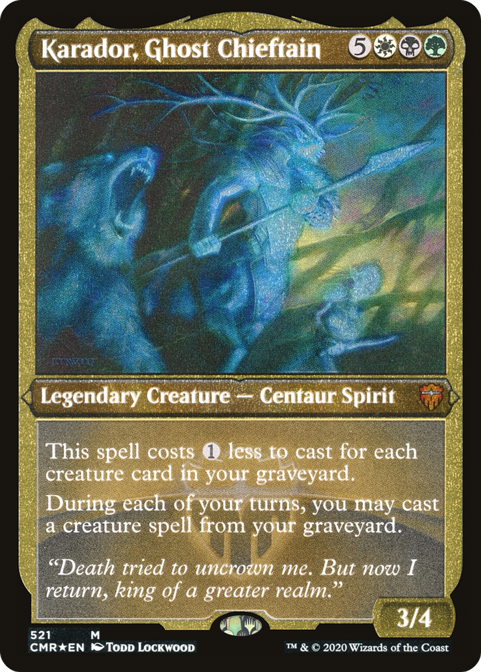 Karador, Ghost Chieftain — Commander Legends — Magic: The Gathering