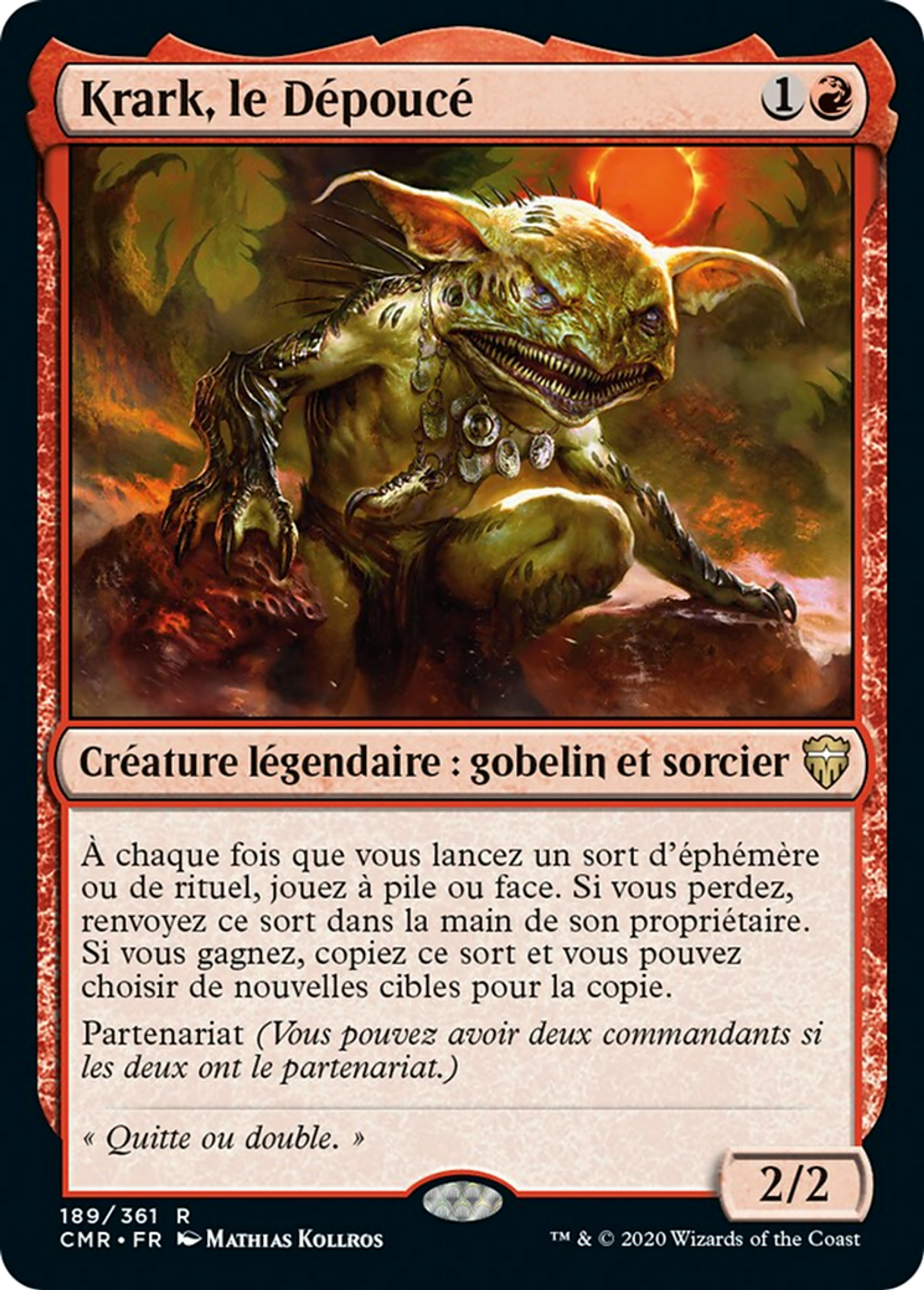 Krark, le Dépoucé — Commander Legends — Magic: The Gathering