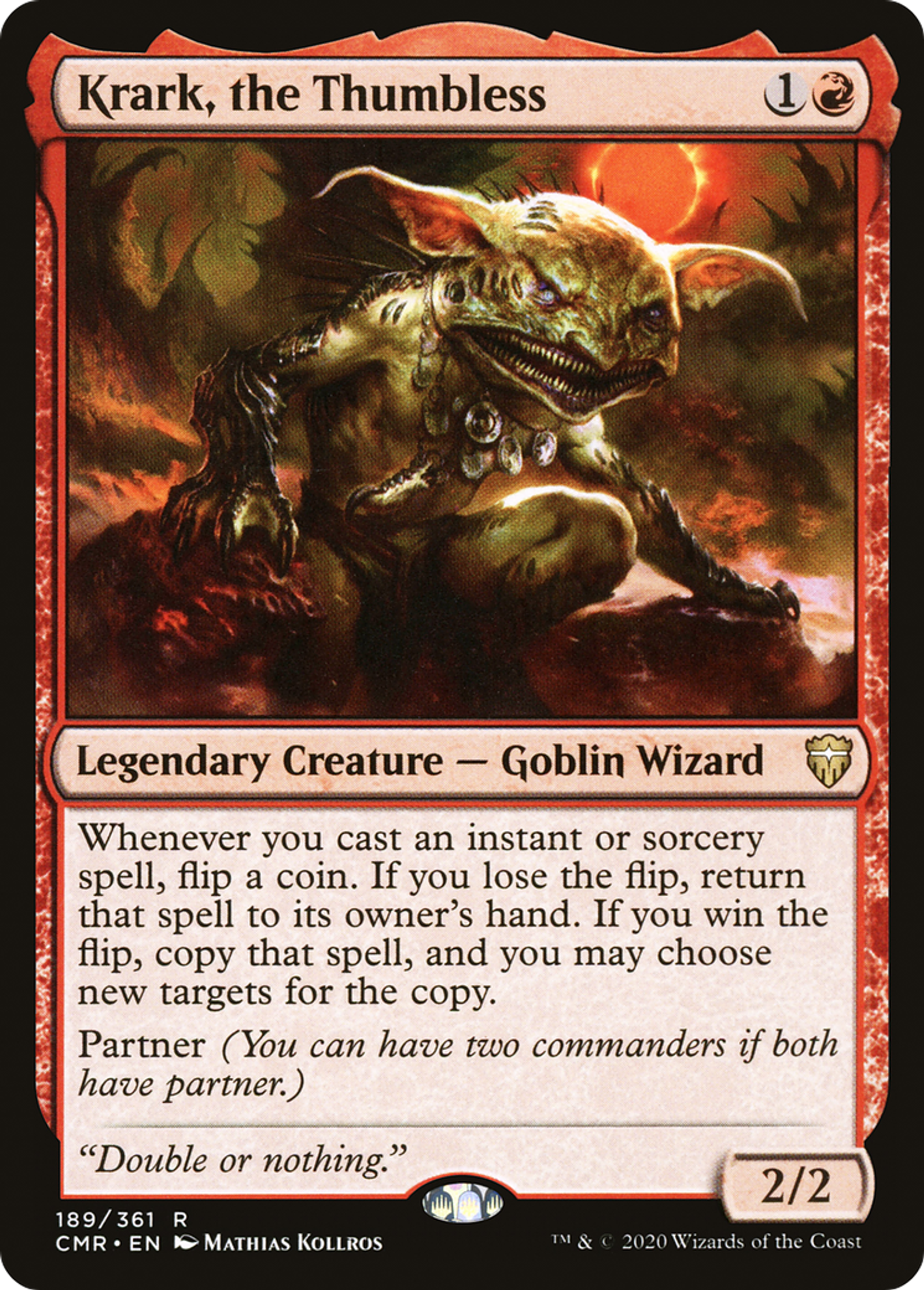 Krark, le Dépoucé — Commander Legends — Magic: The Gathering