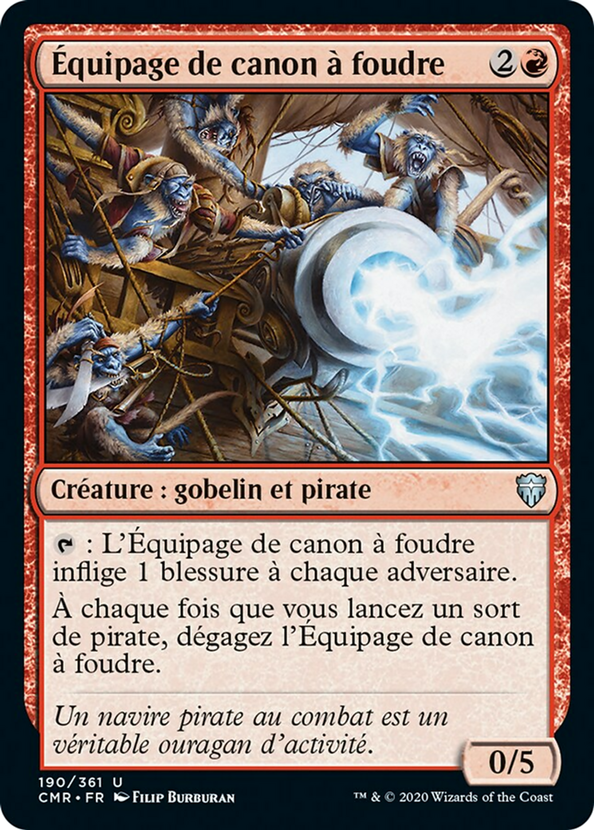 Équipage de canon à foudre — Commander Legends — Magic: The Gathering