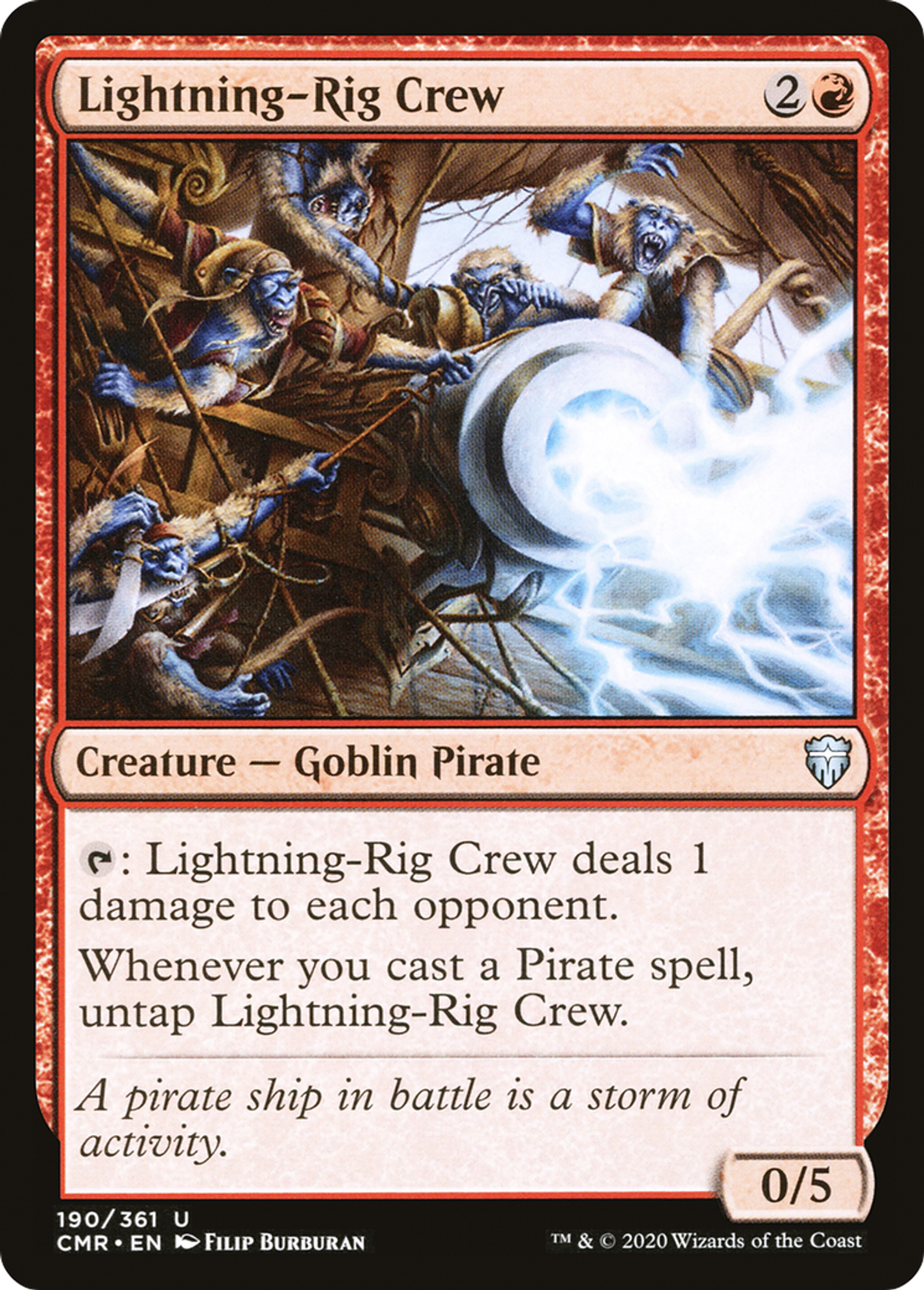 Équipage de canon à foudre — Commander Legends — Magic: The Gathering