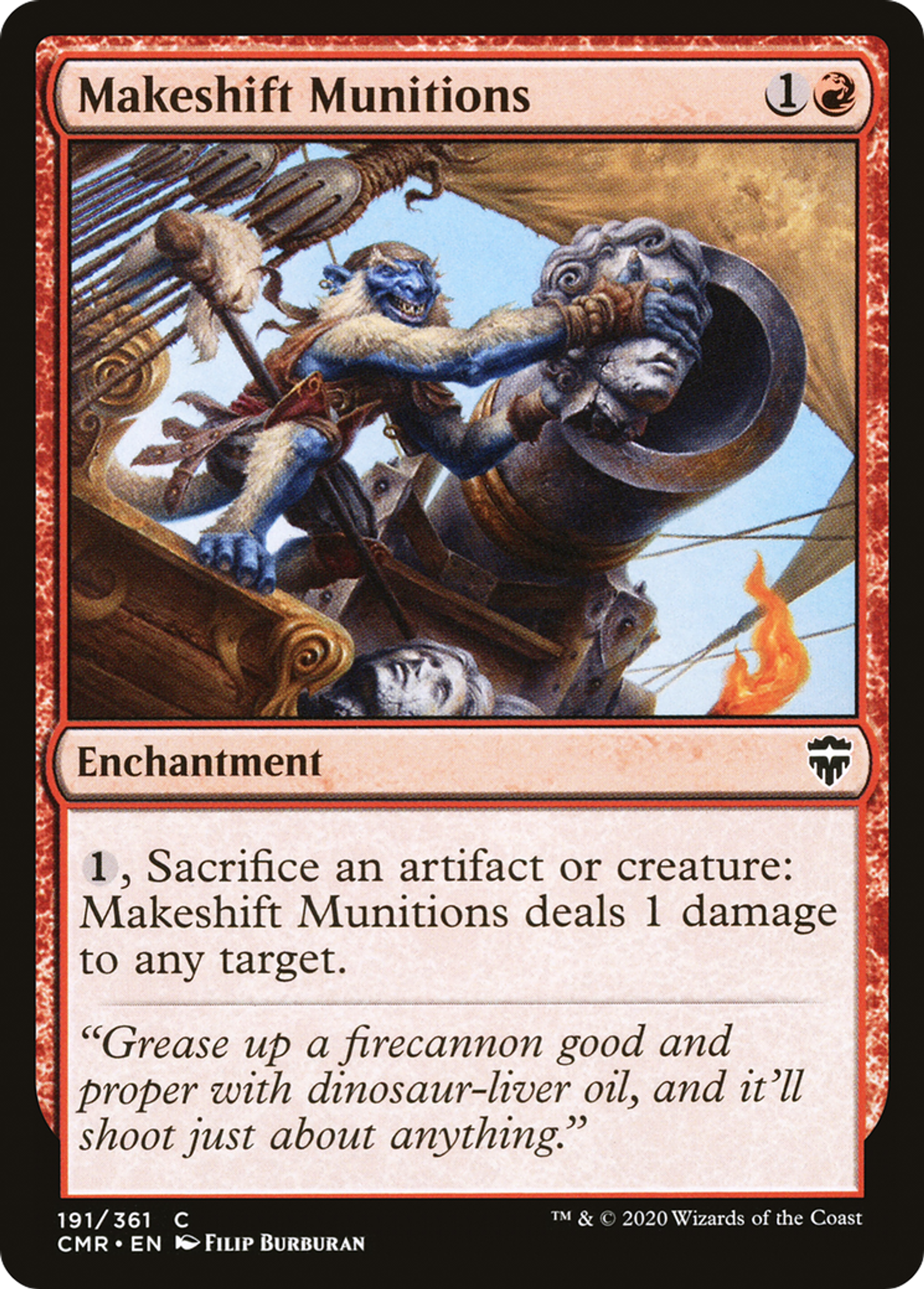 Munitions improvisées — Commander Legends — Magic: The Gathering