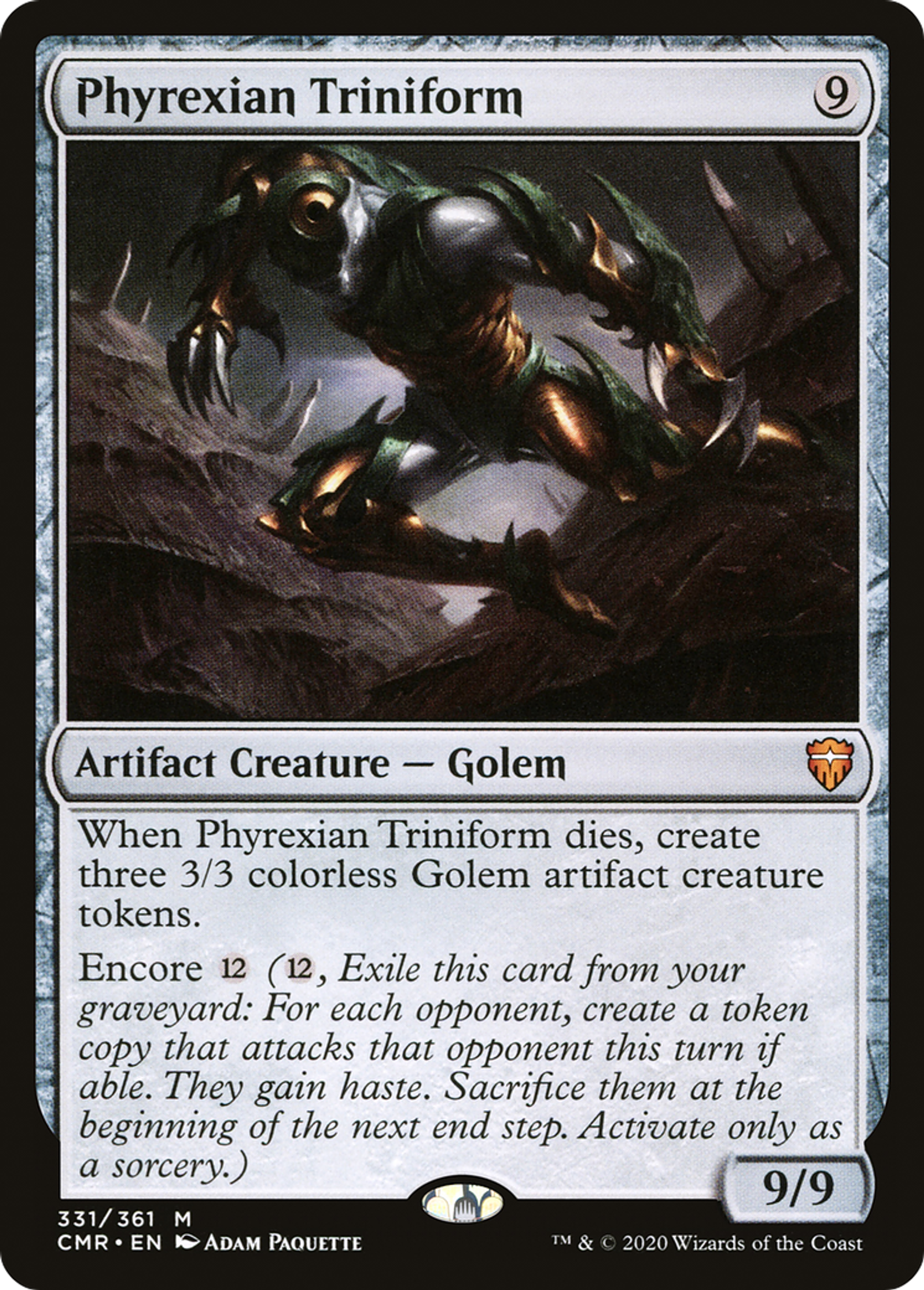 Triniforme phyrexian — Commander Legends — Magic: The Gathering