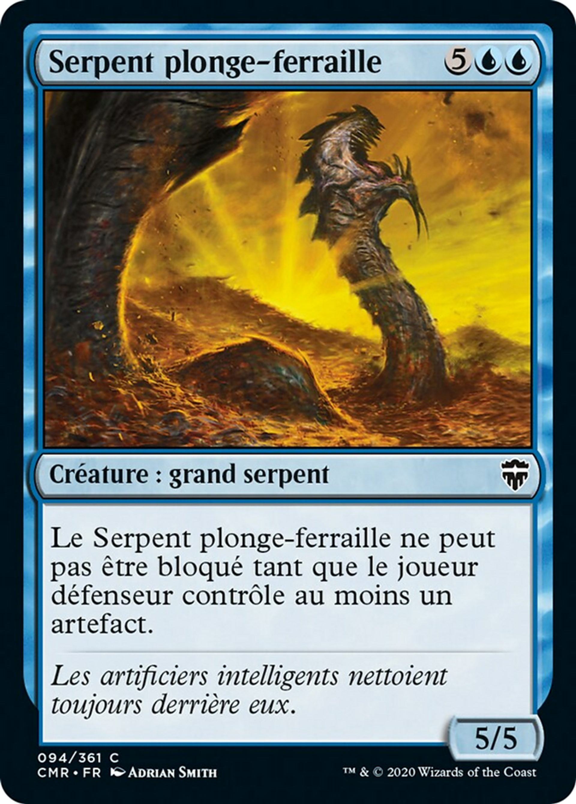 Serpent plonge-ferraille — Commander Legends — Magic: The Gathering