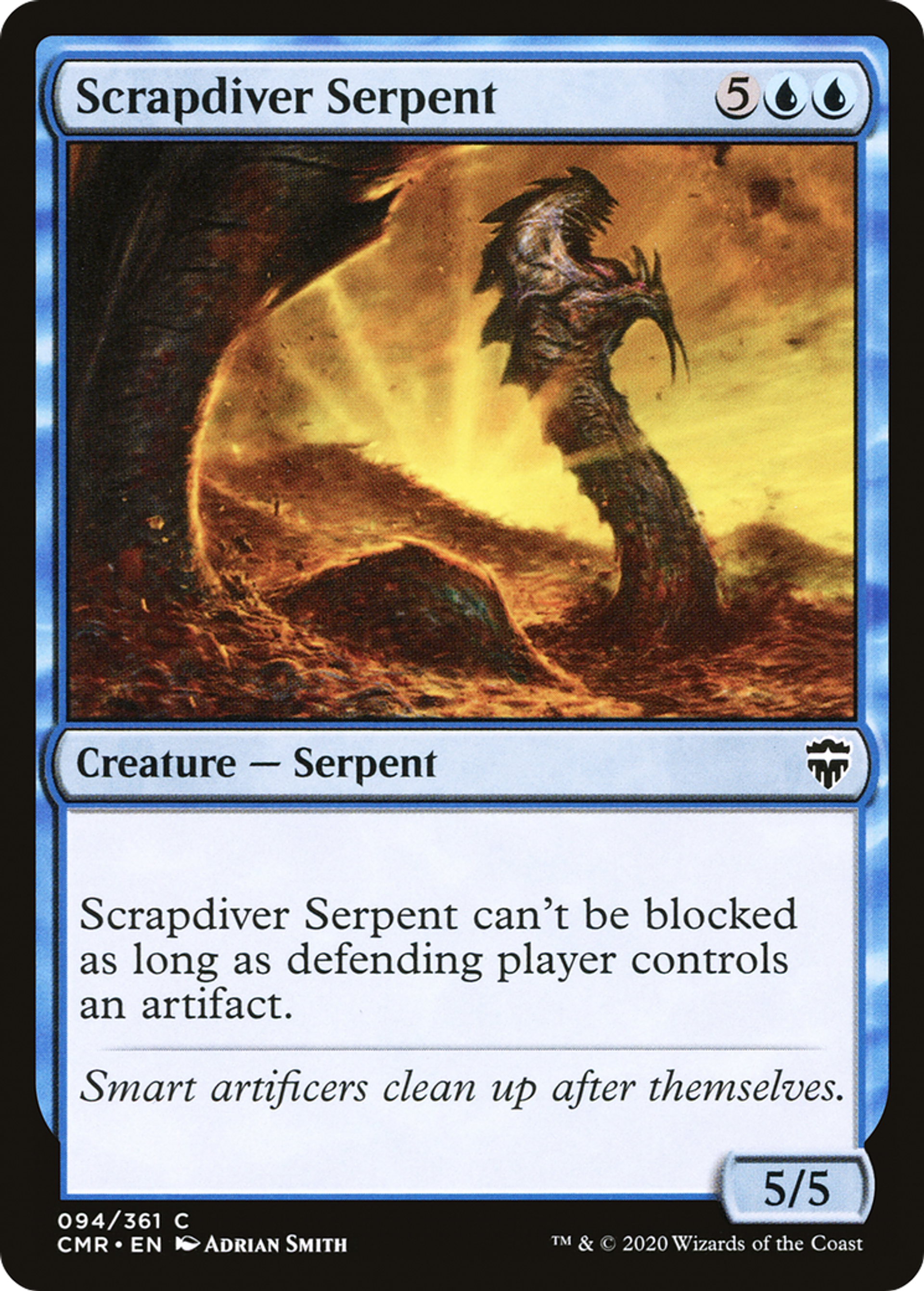 Scrapdiver Serpent — Commander Legends — Magic: The Gathering