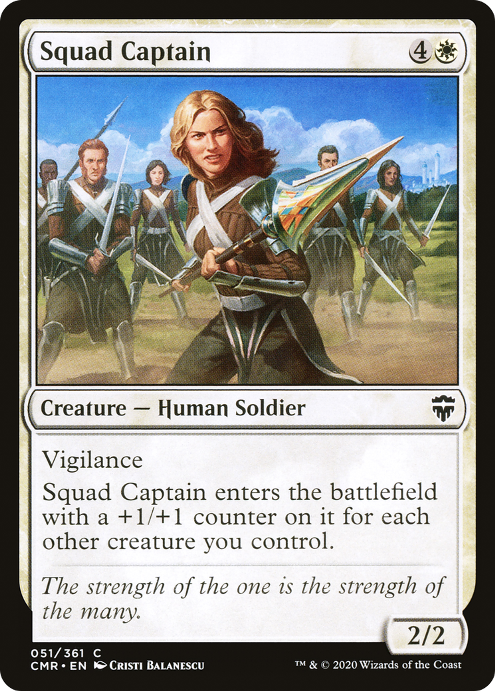Capitaine d'escouade — Commander Legends — Magic: The Gathering