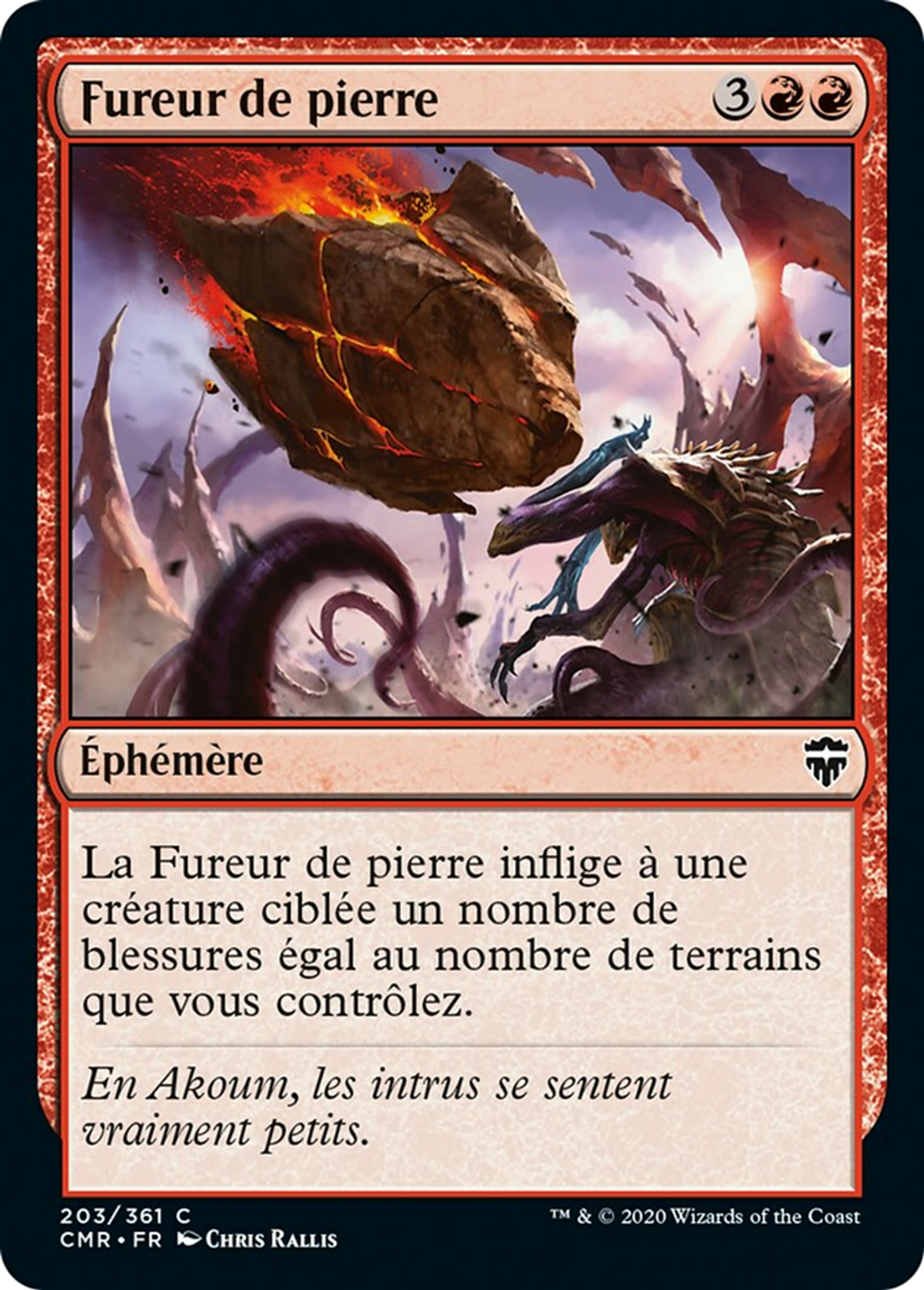Fureur de pierre — Commander Legends — Magic: The Gathering