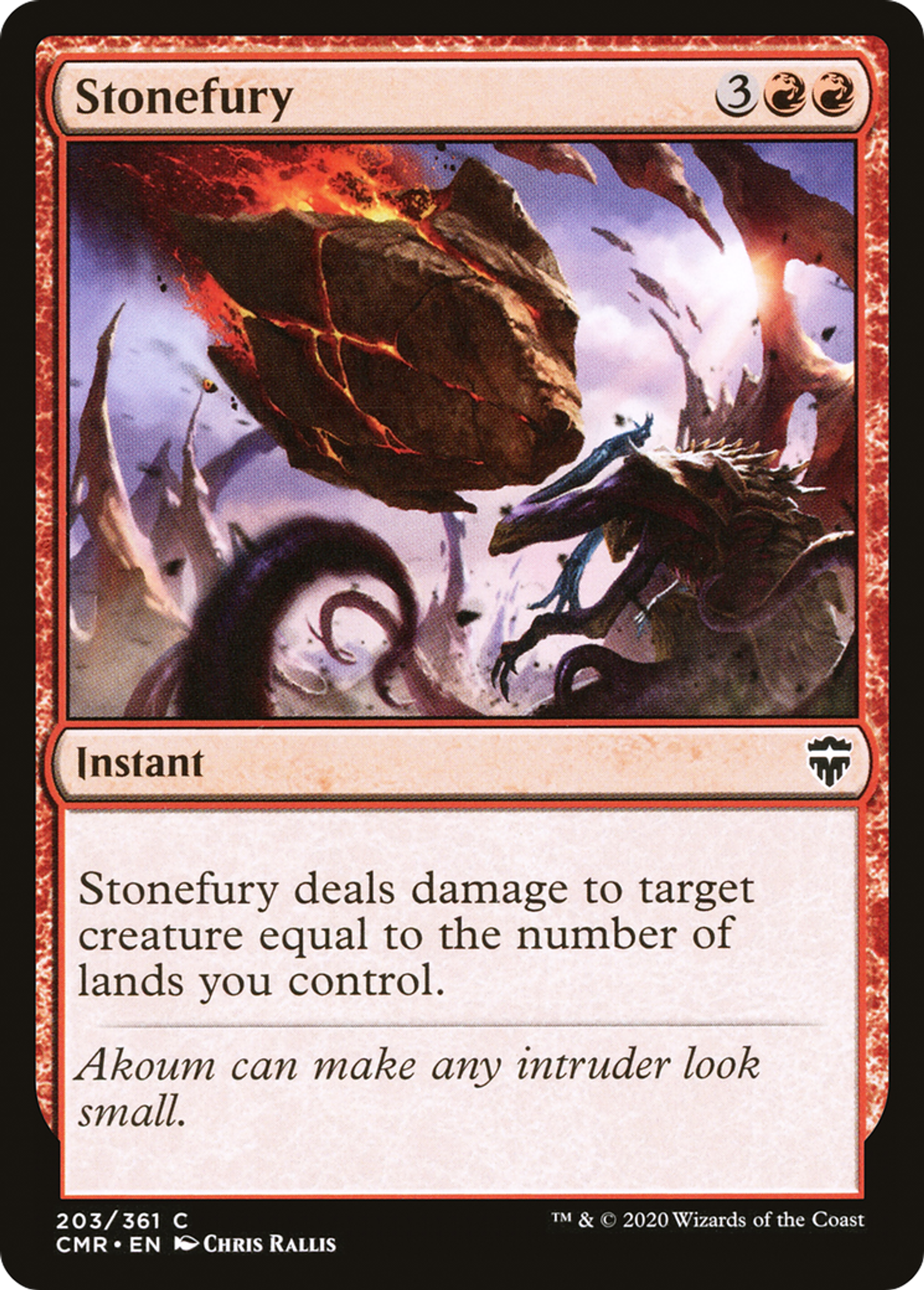 Stonefury — Commander Legends — Magic: The Gathering