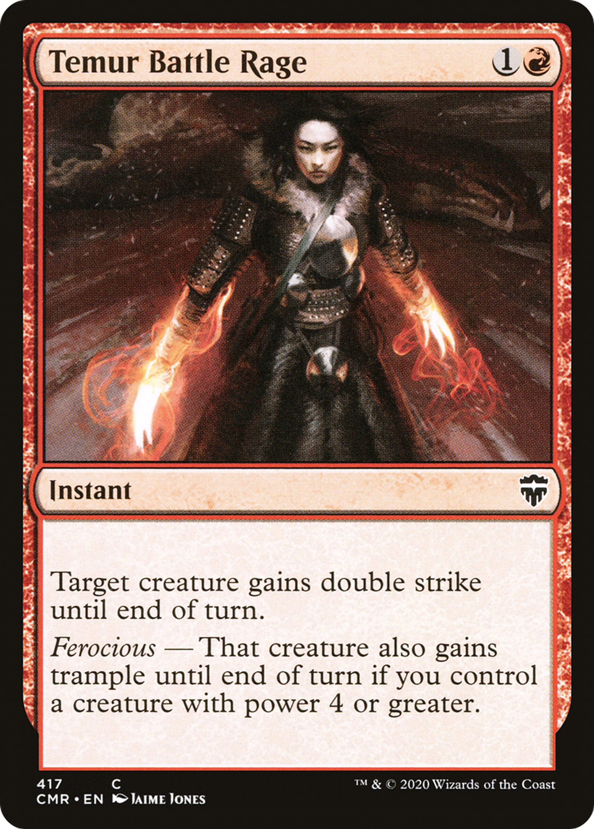 Temur Battle Rage — Commander Legends — Magic: The Gathering