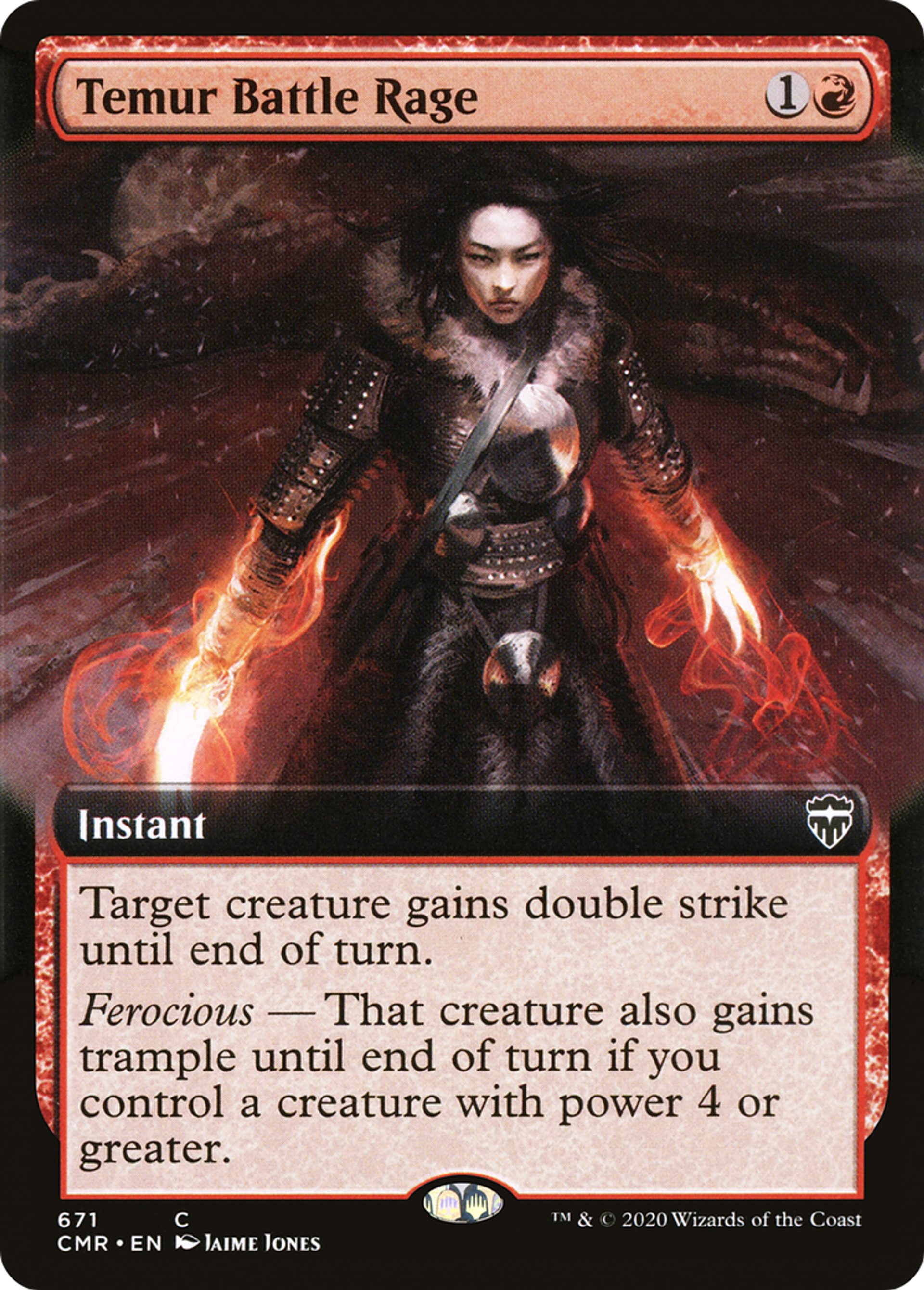 Rage de bataille temurienne — Commander Legends — Magic: The Gathering