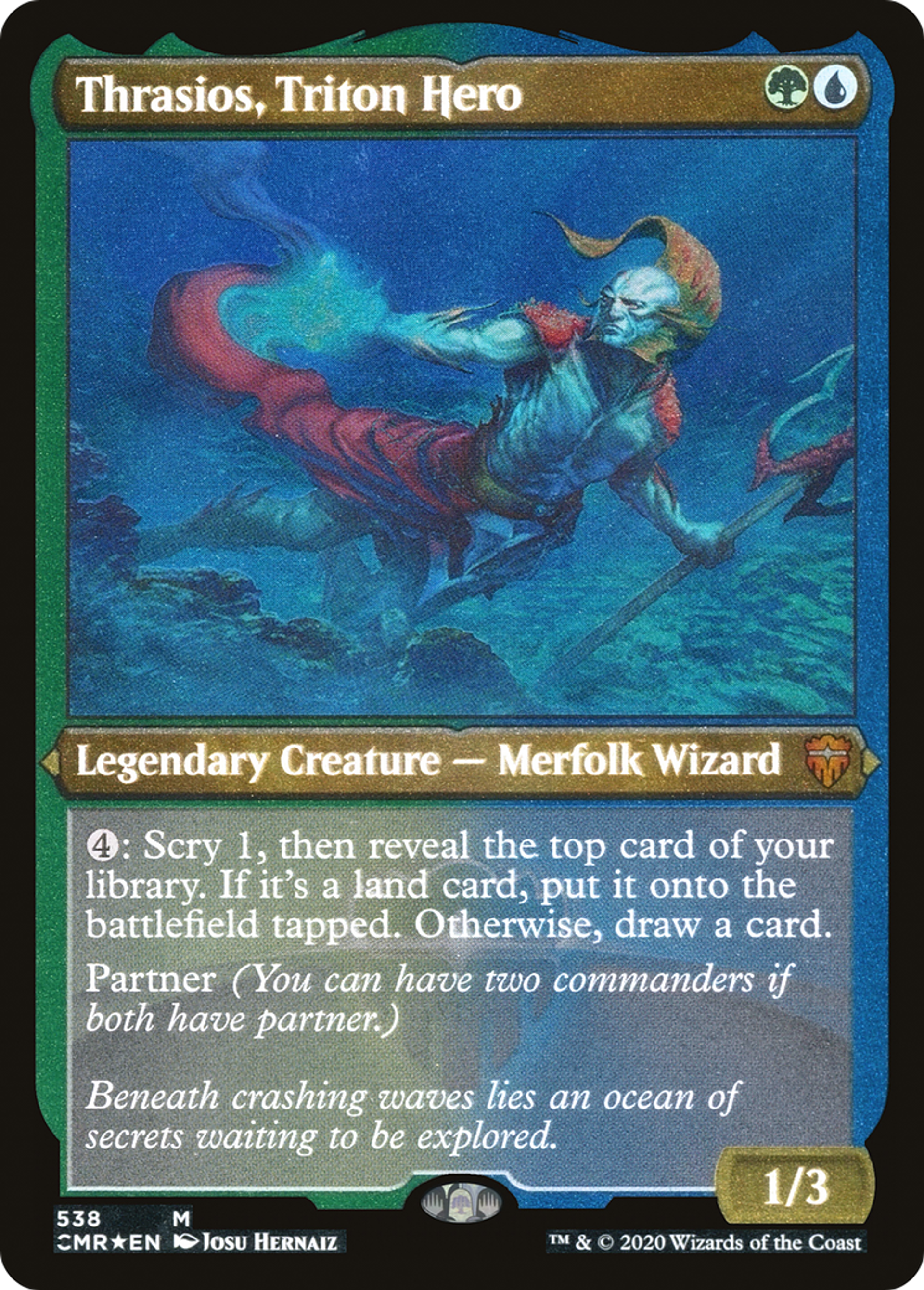 Thrasios, Triton Hero — Commander Legends — Magic: The Gathering