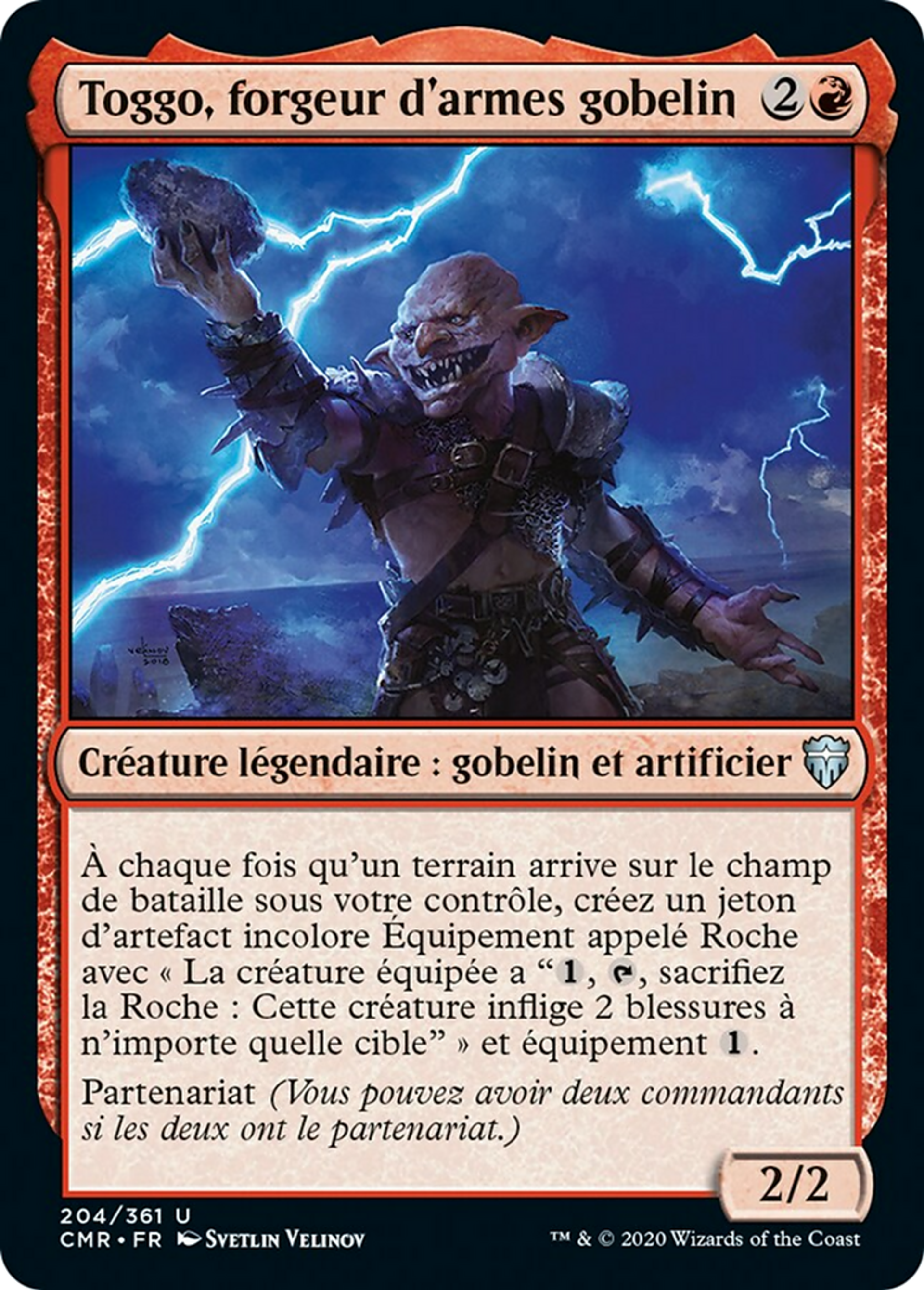 Toggo, forgeur d'armes gobelin — Commander Legends — Magic: The Gathering