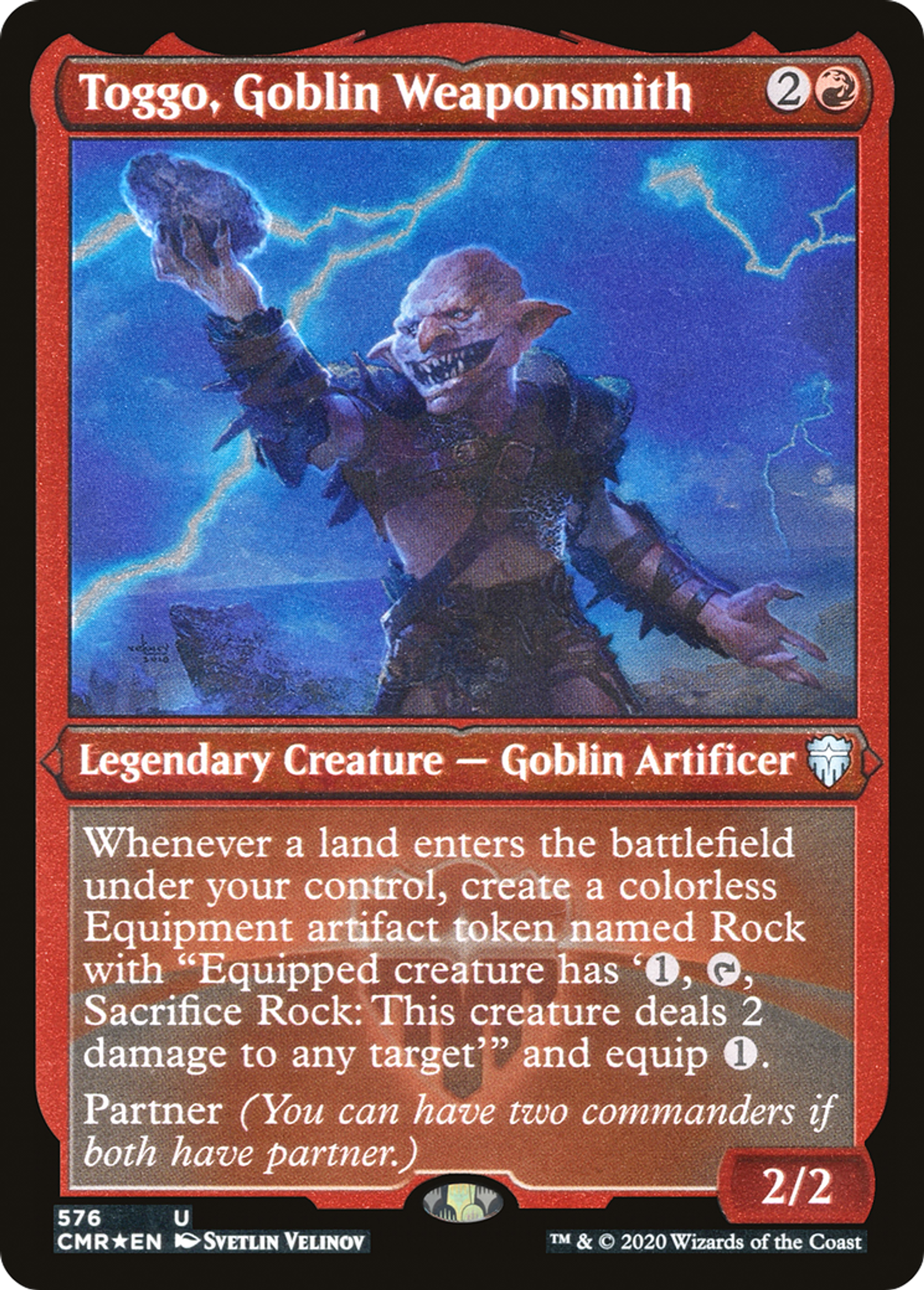 Toggo, forgeur d'armes gobelin — Commander Legends — Magic: The Gathering