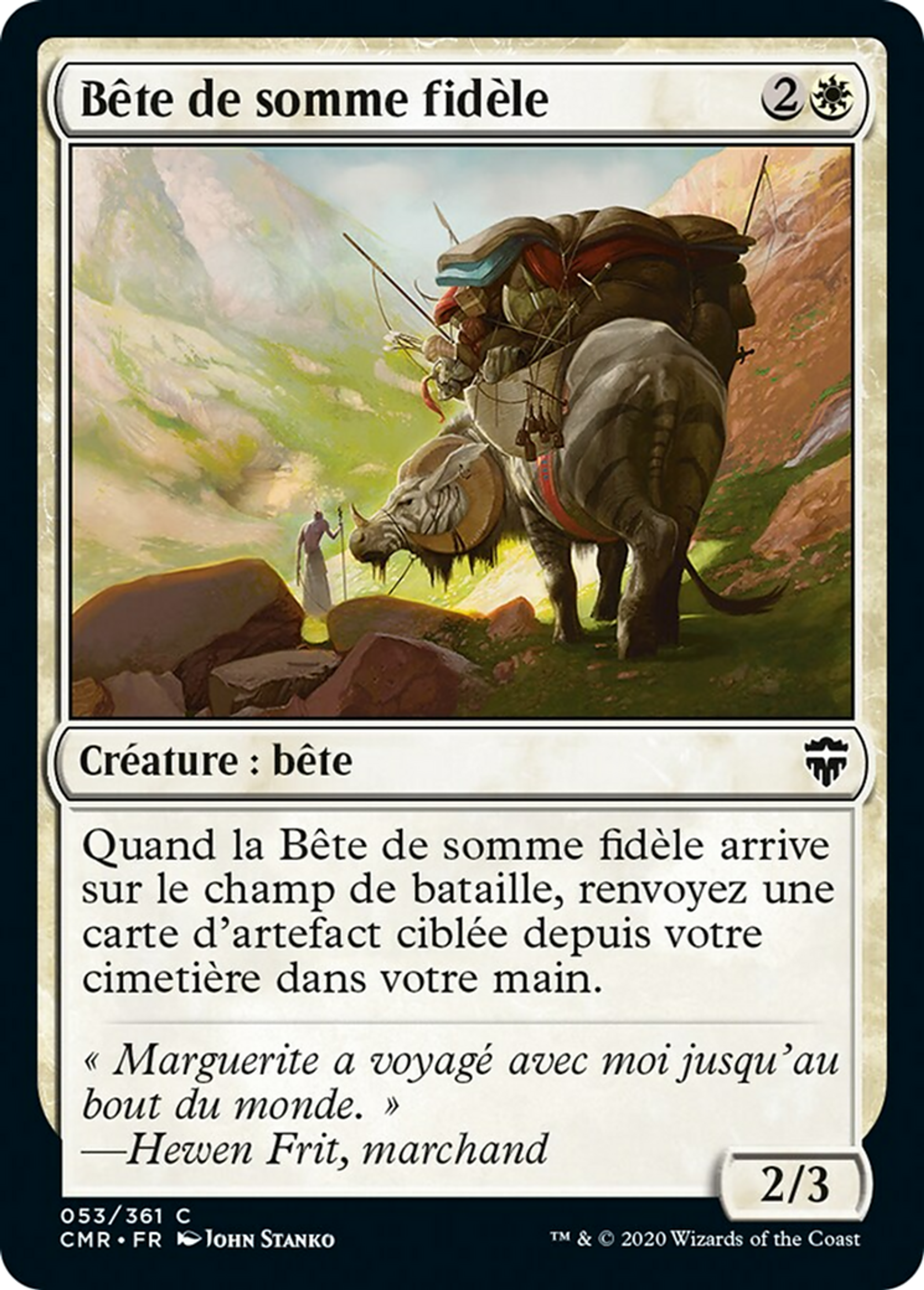Bête de somme fidèle — Commander Legends — Magic: The Gathering