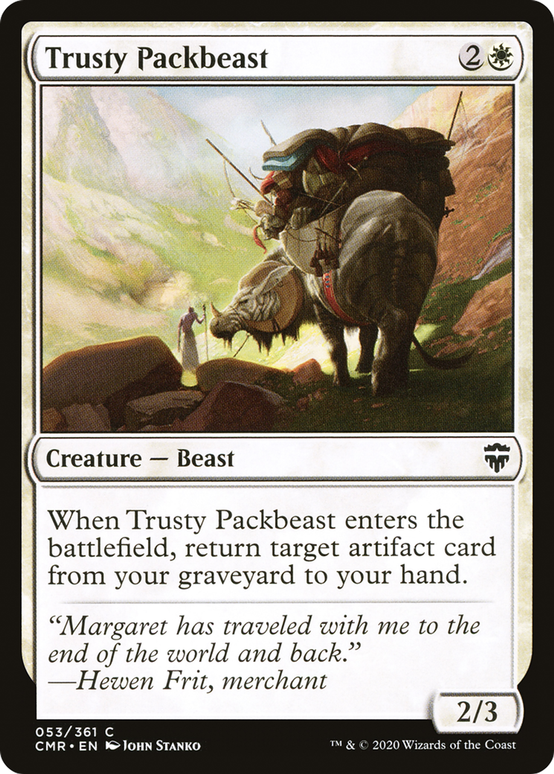 Bête de somme fidèle — Commander Legends — Magic: The Gathering