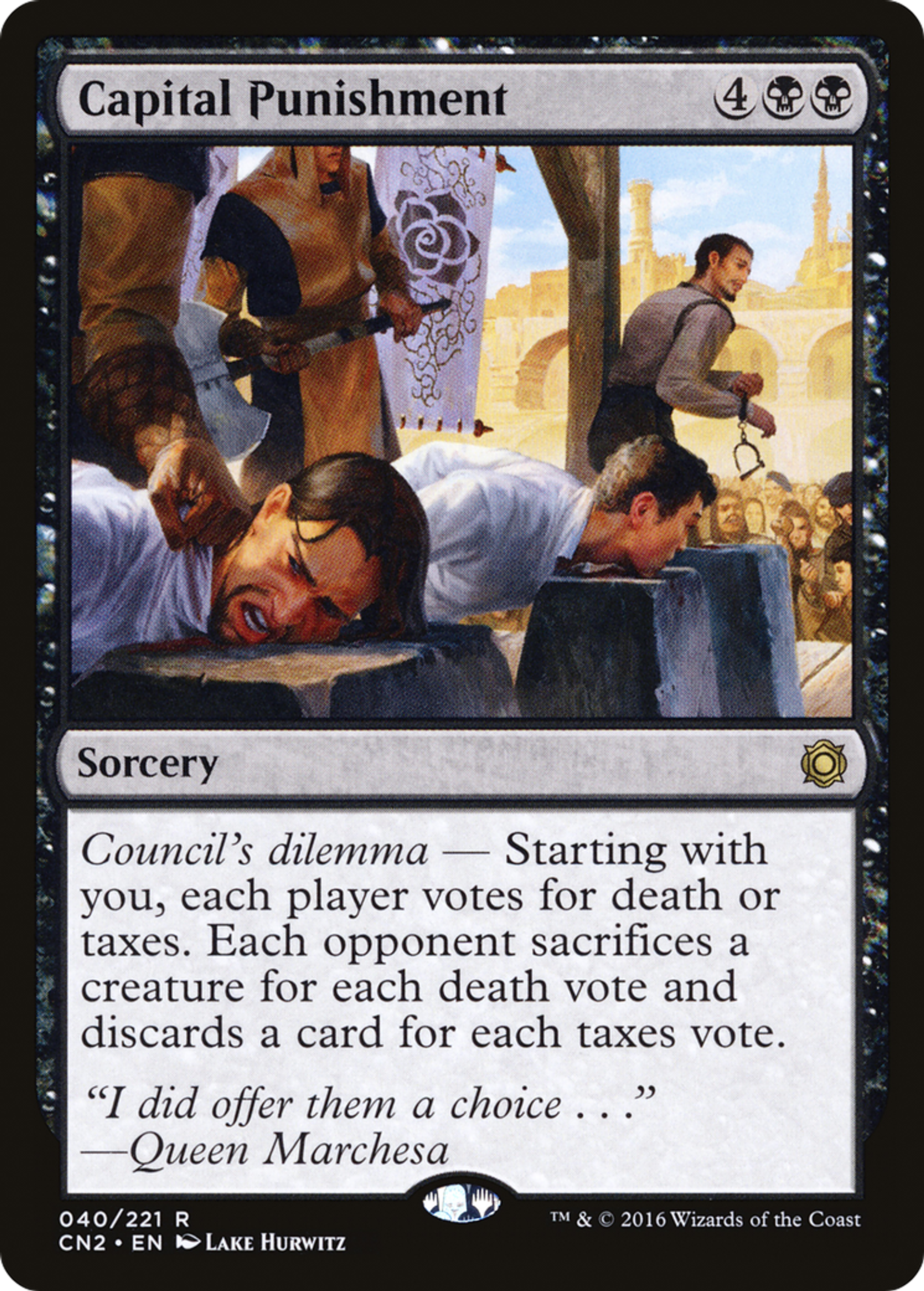 Capital Punishment — Conspiracy: Take the Crown — Magic: The Gathering