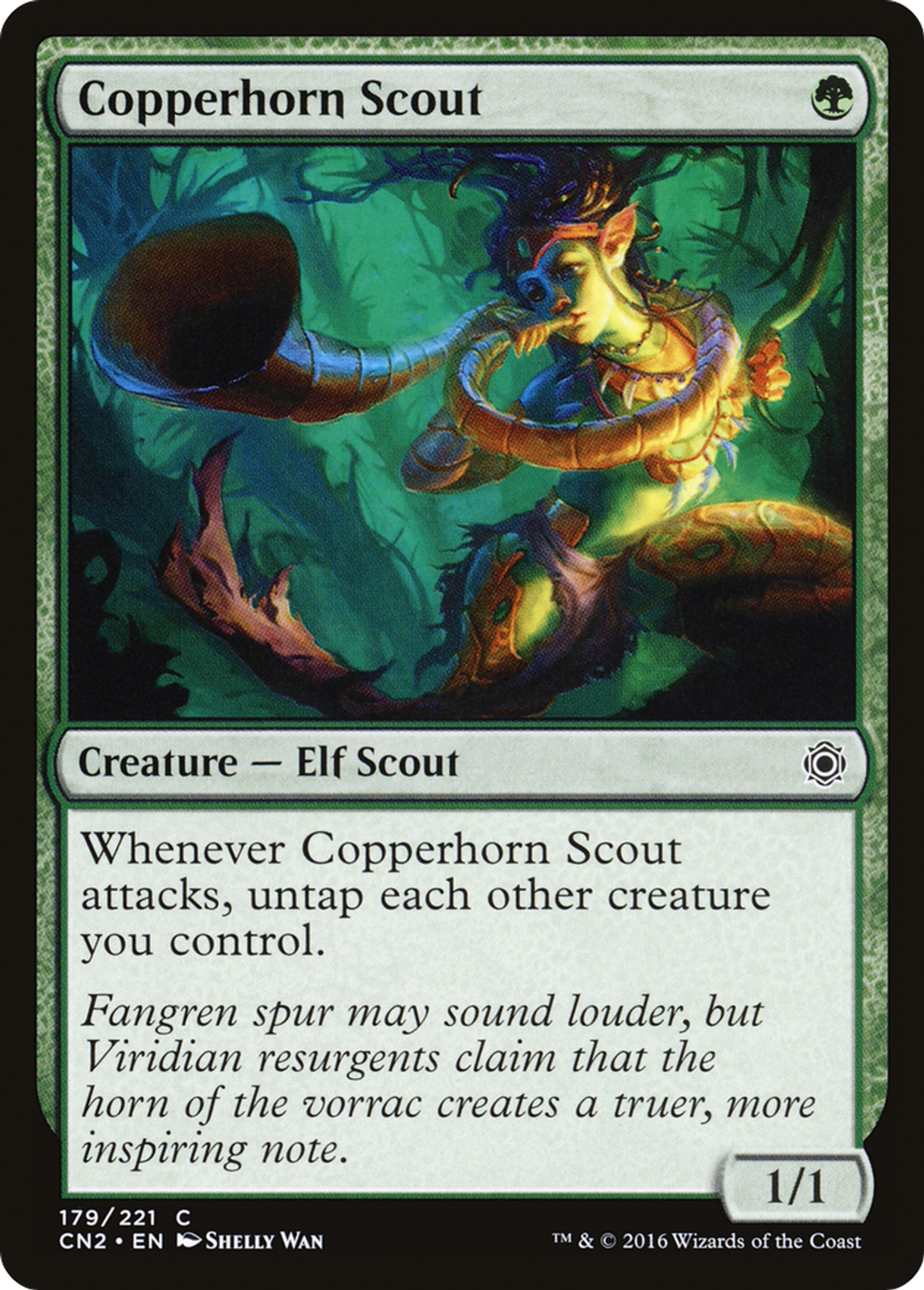 Éclaireur cuivrecorne — Conspiracy: Take the Crown — Magic: The Gathering