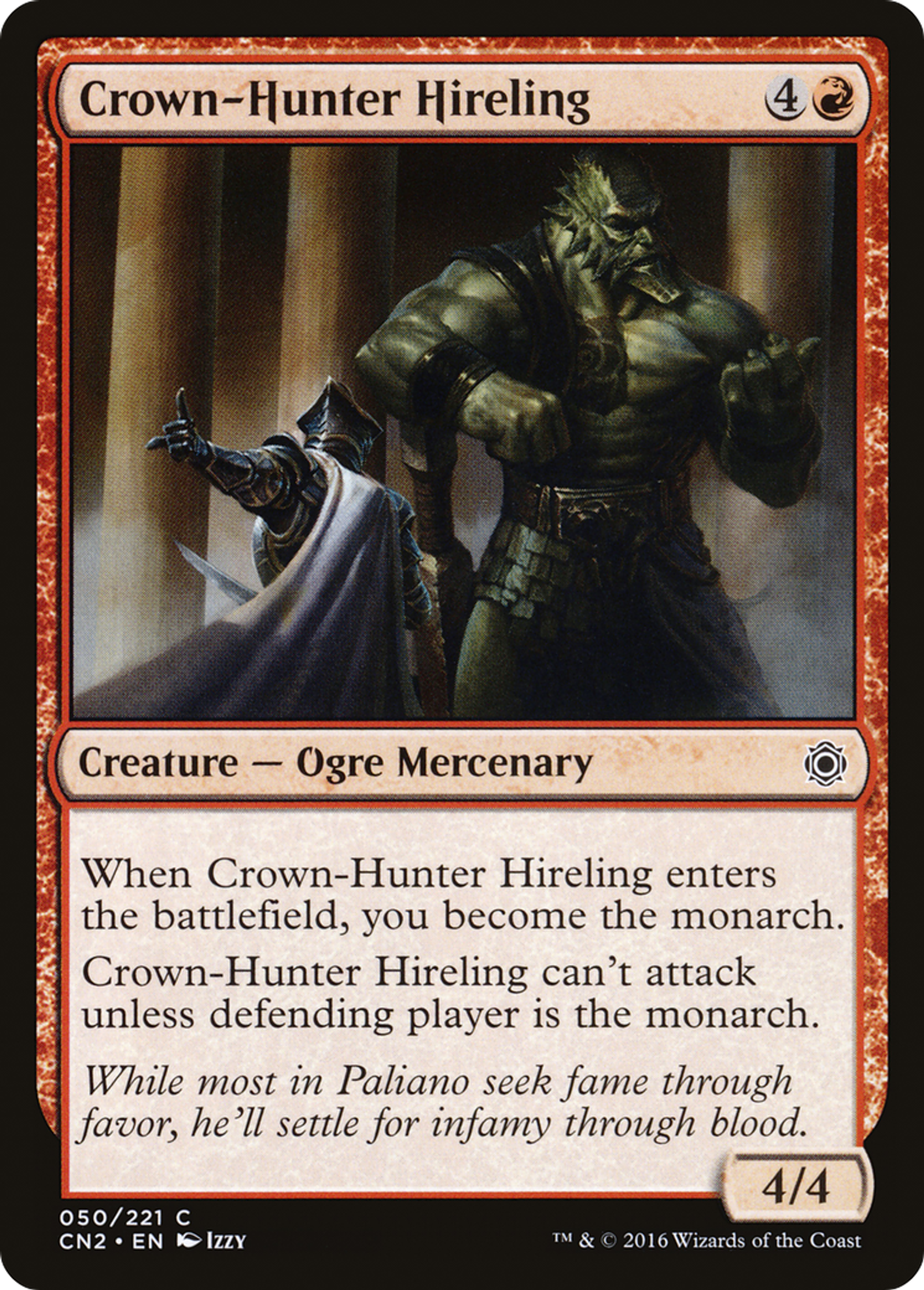 Crown-Hunter Hireling — Conspiracy: Take the Crown — Magic: The Gathering