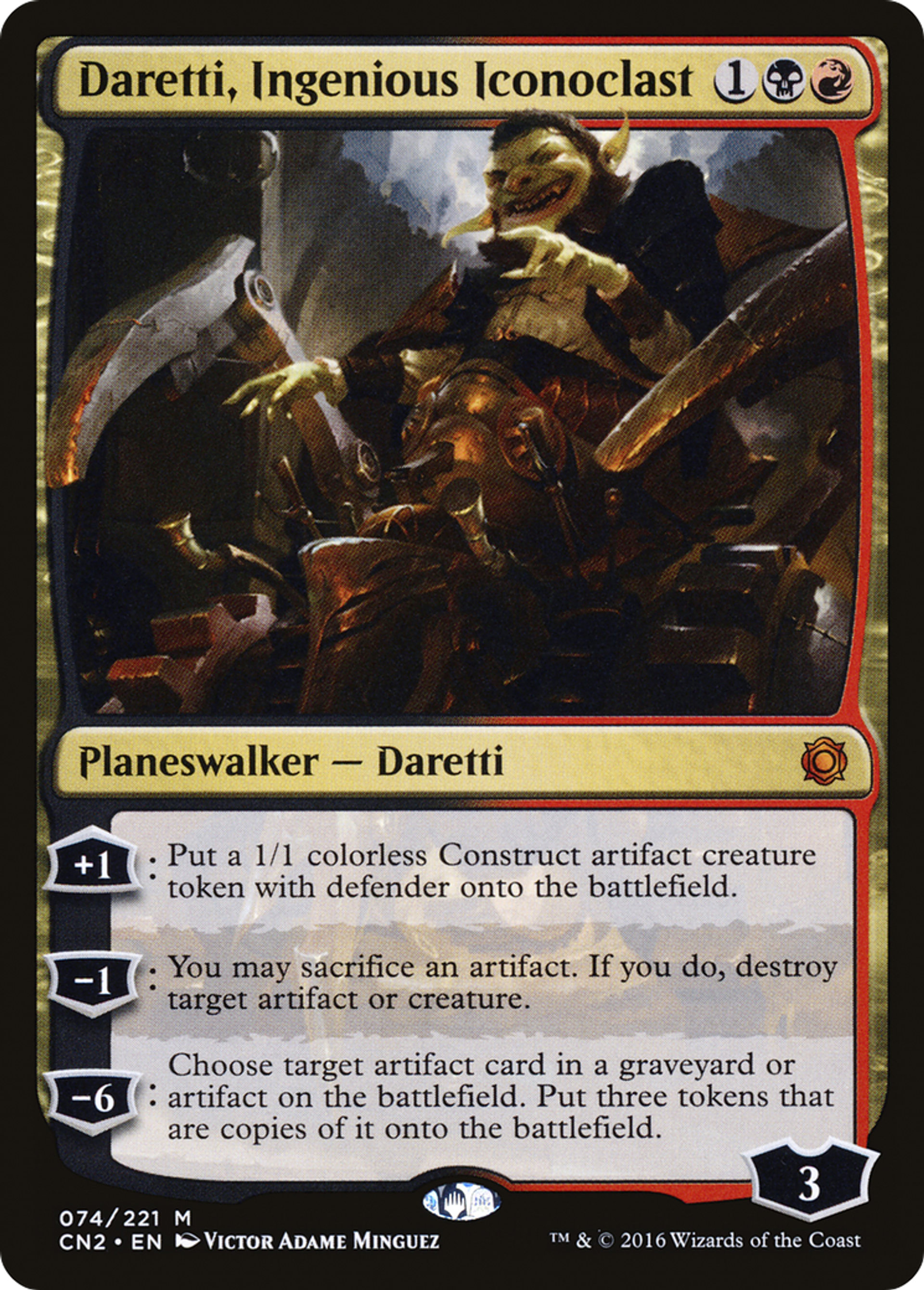 Daretti, Ingenious Iconoclast — Conspiracy: Take the Crown — Magic: The Gathering