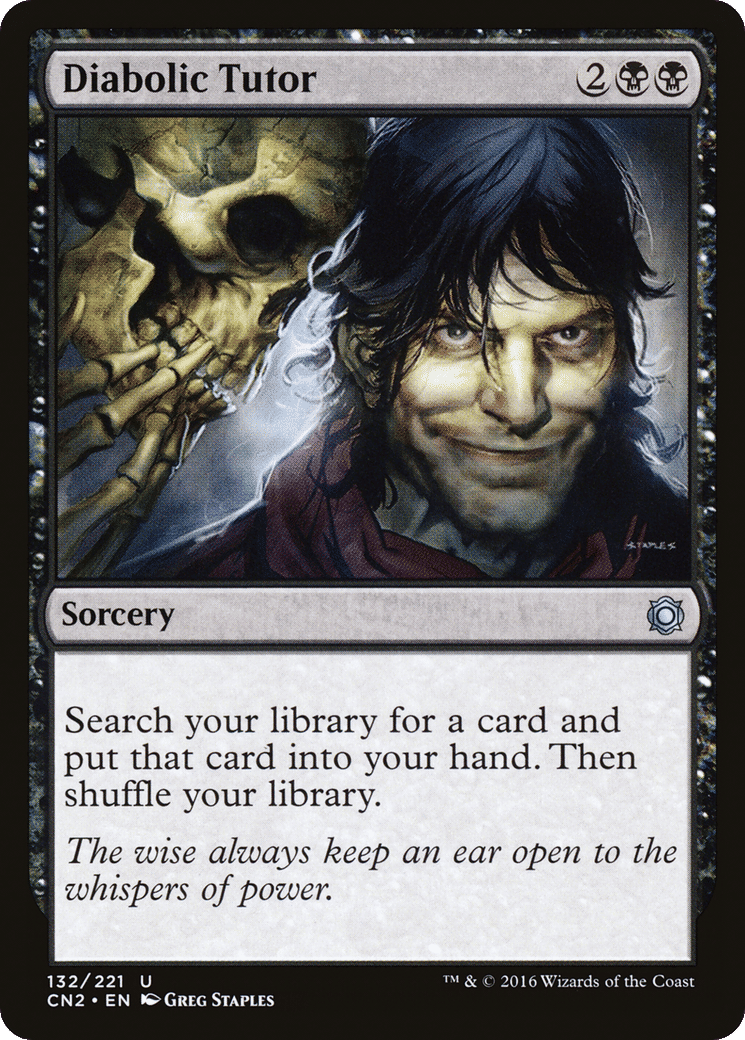 Diabolic Tutor — Conspiracy: Take the Crown — Magic: The Gathering
