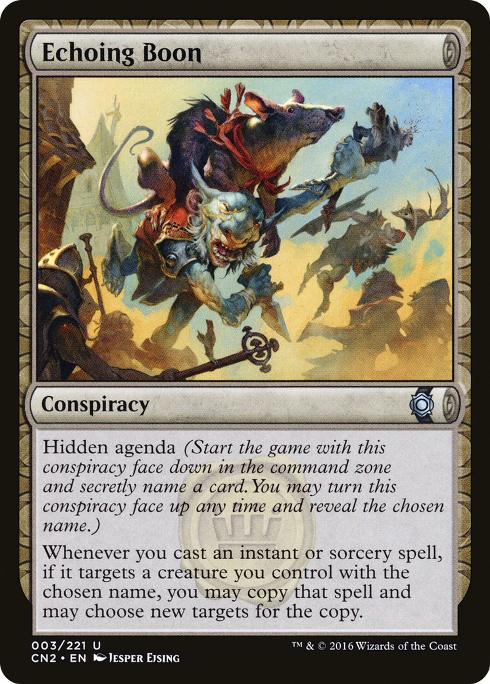 Echoing Boon — Conspiracy: Take the Crown — Magic: The Gathering