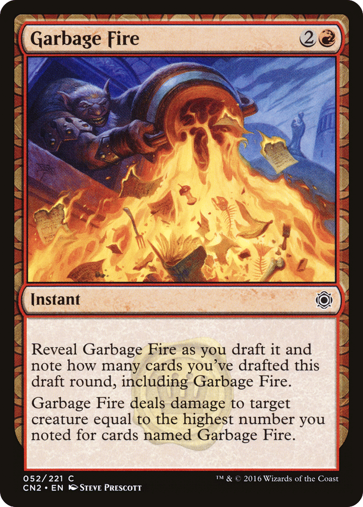 Garbage Fire — Conspiracy: Take the Crown — Magic: The Gathering