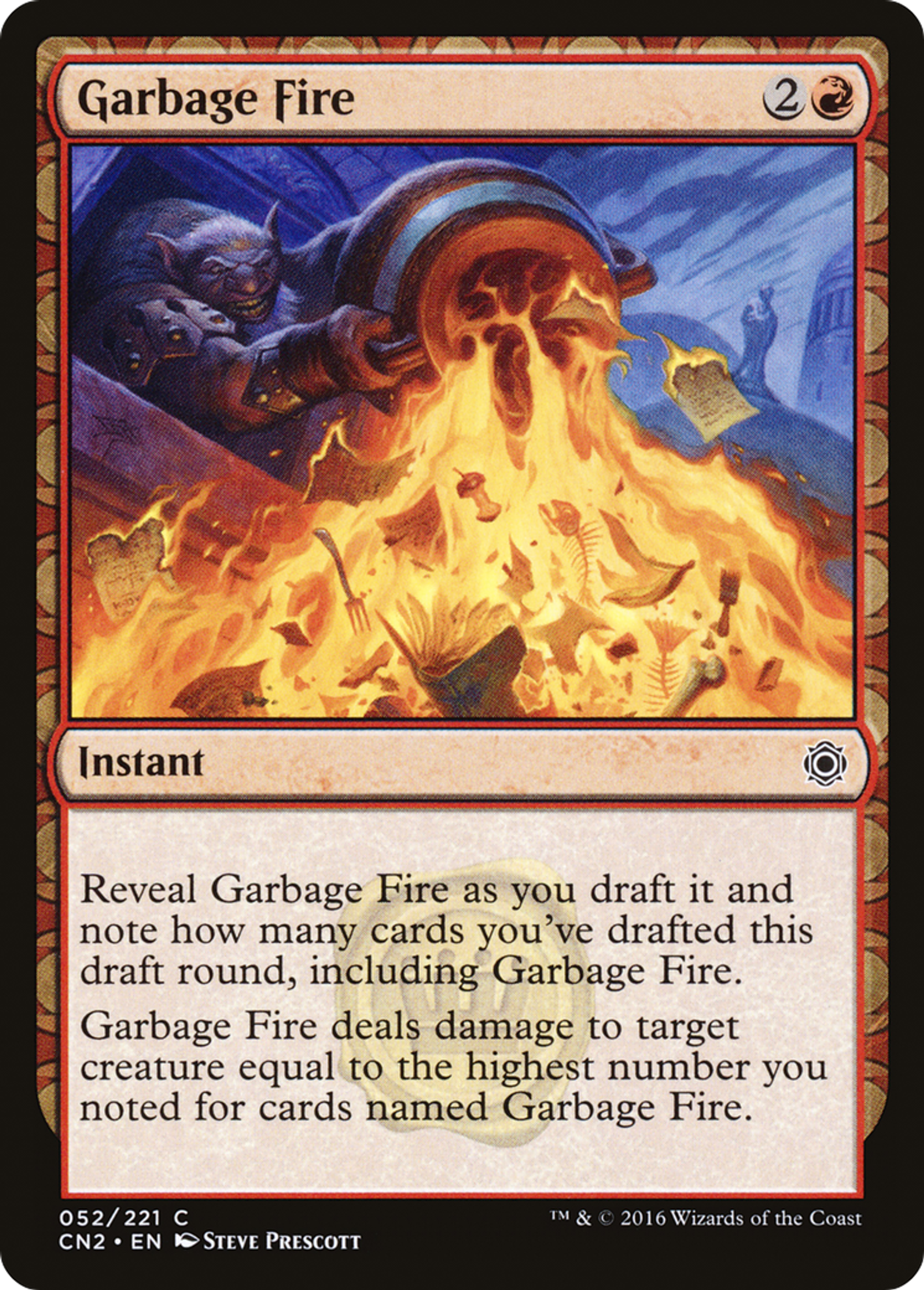 Garbage Fire — Conspiracy: Take the Crown — Magic: The Gathering