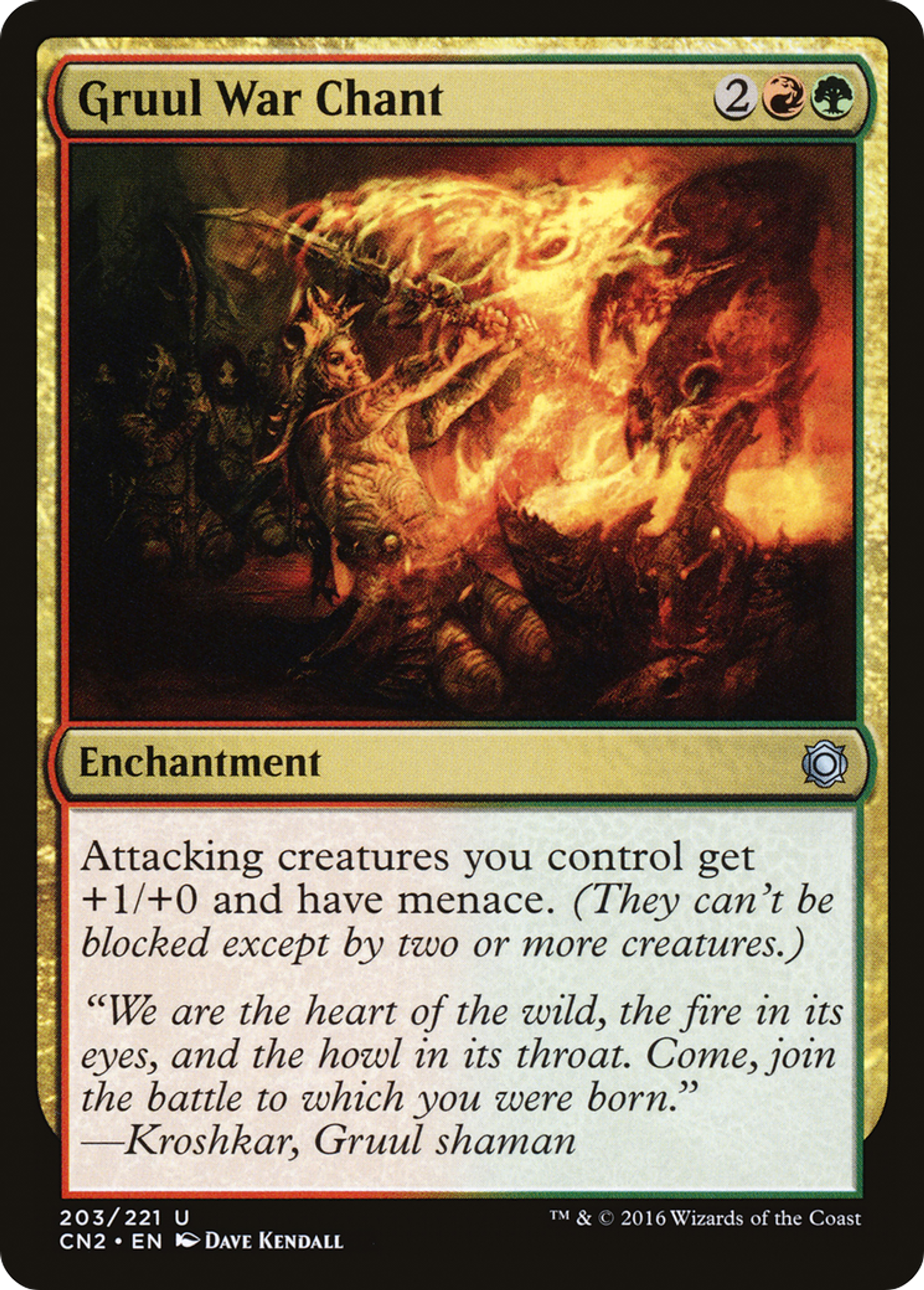 Chant de guerre gruul — Conspiracy: Take the Crown — Magic: The Gathering