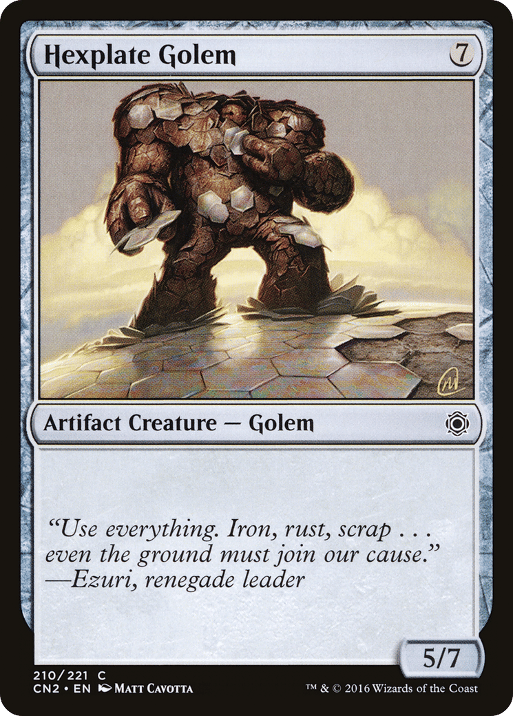 Hexplate Golem — Conspiracy: Take the Crown — Magic: The Gathering