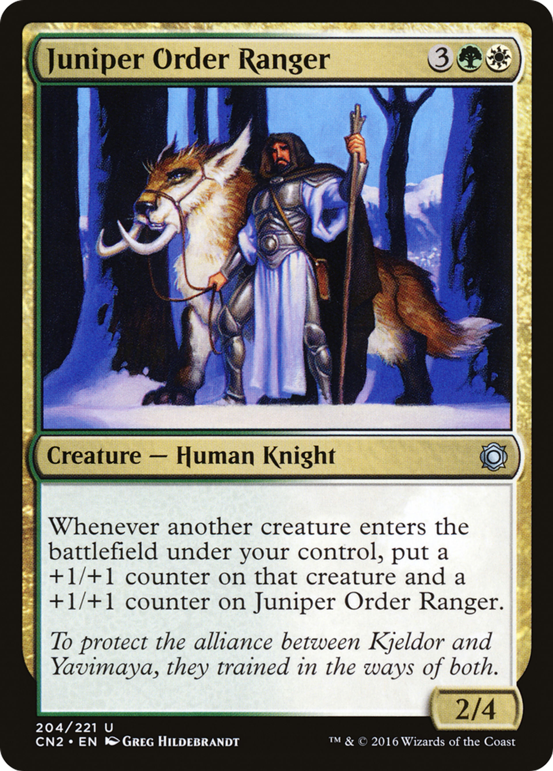 Ranger de l'Ordre du genévrier — Conspiracy: Take the Crown — Magic: The Gathering
